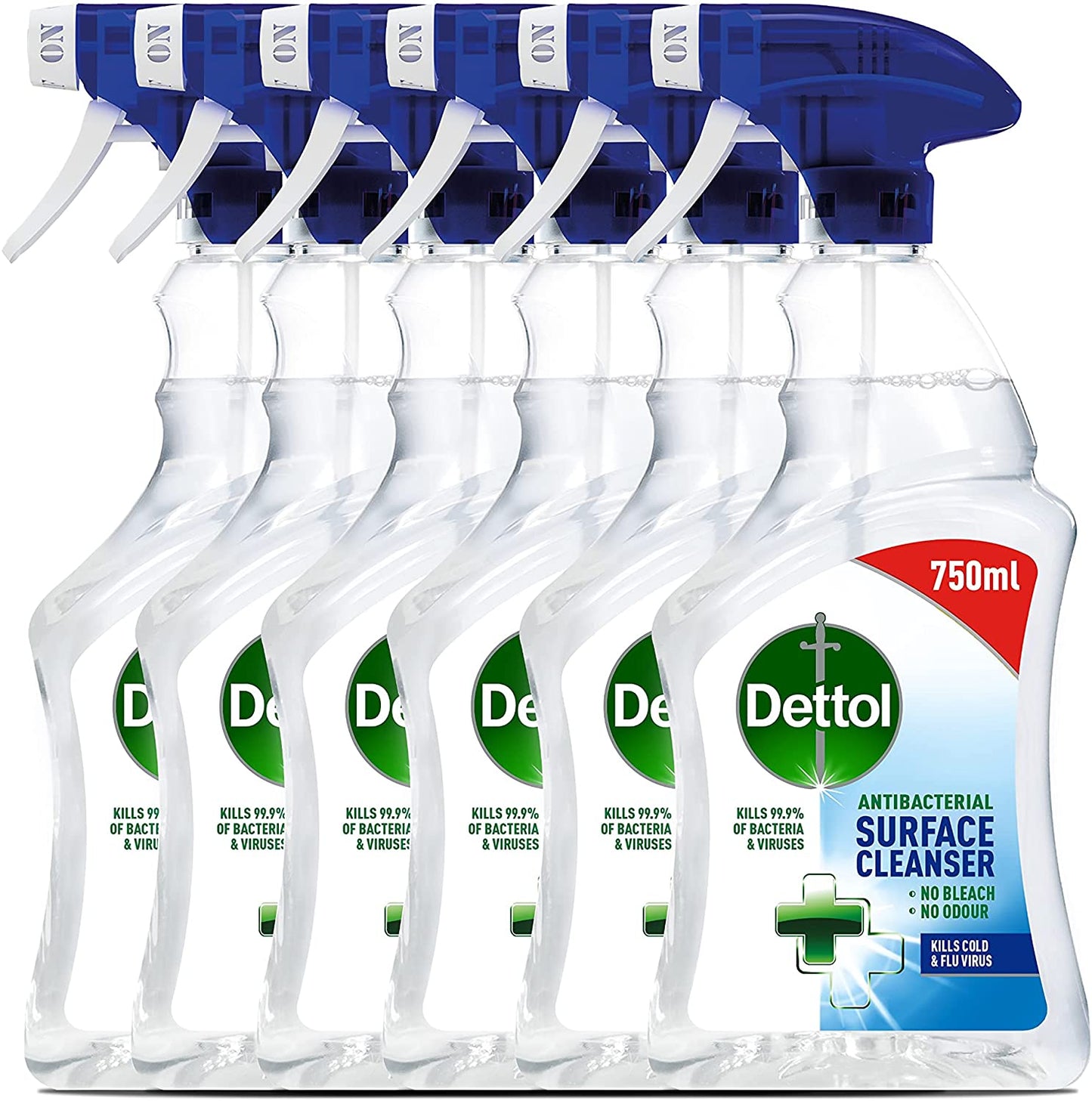 Antibacterial Disinfectant Surface Cleaner, Original Fragrance, Pack of 6, 6 X 750Ml, Total of 4.5L