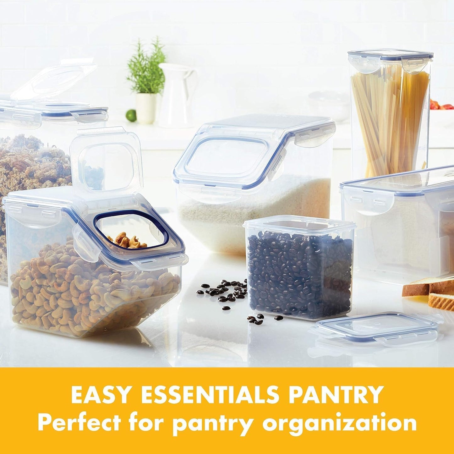 Rectangular Storage Container - Clear, 2 Litre Airtight Food Storage Container, HPL819F