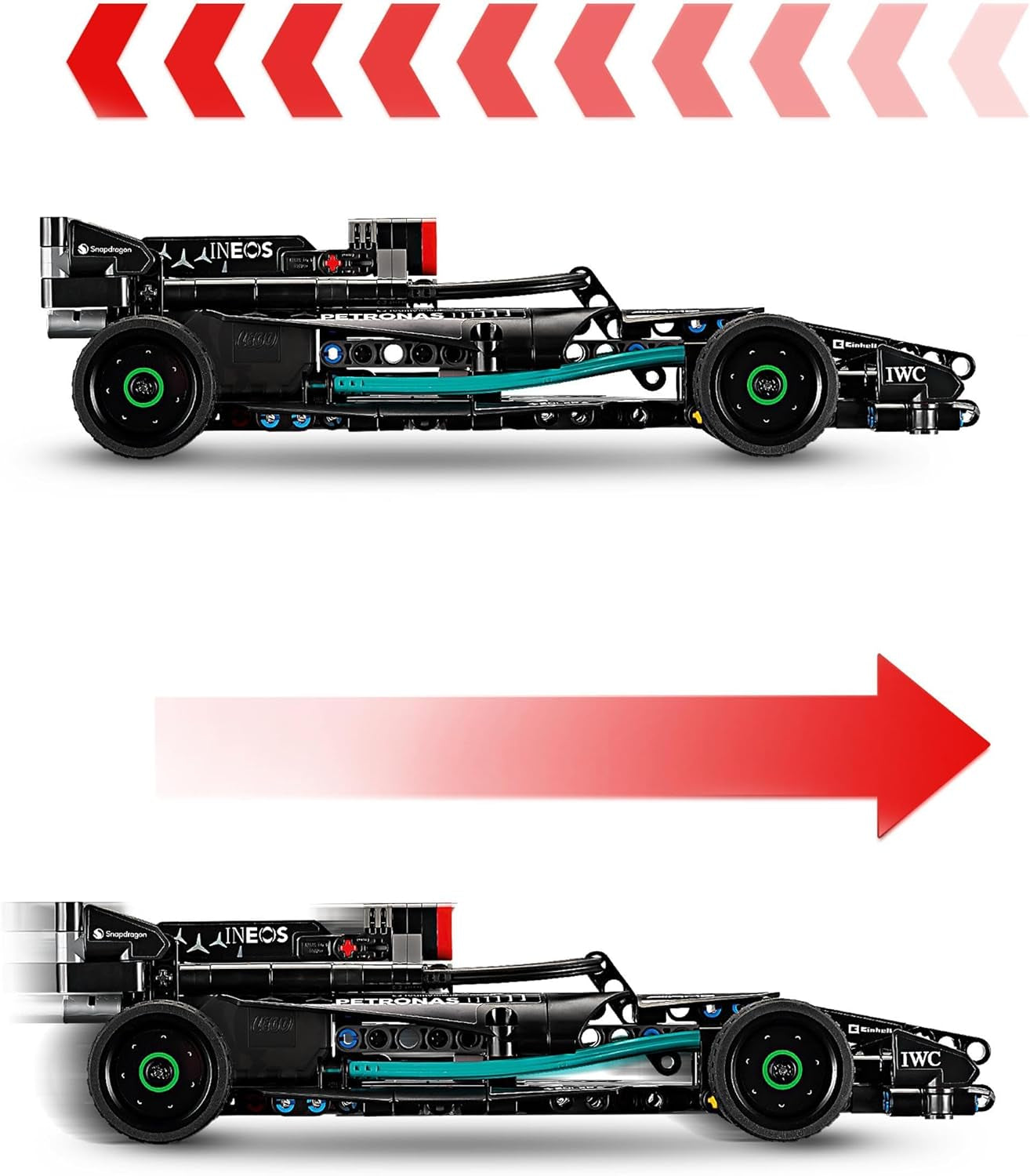 Technic Mercedes-Amg F1 W14 E Performance Race Car Toy for Kids, Boys and Girls Aged 7 plus Years Old, Pull-Back Model Vehicle Set, Bedroom Decoration, Birthday Gift Idea 42165