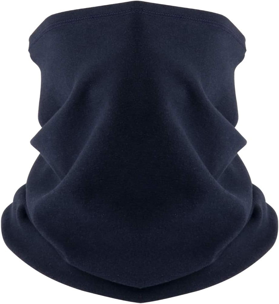 Neck Warmer Snood for Men & Women,Winter Neck Gaiter Fleece Bandana Face Covering Mask Windproof Neck Scarf Neckwear for Outdoor Sports Motorcycle Skiing Running Cycling