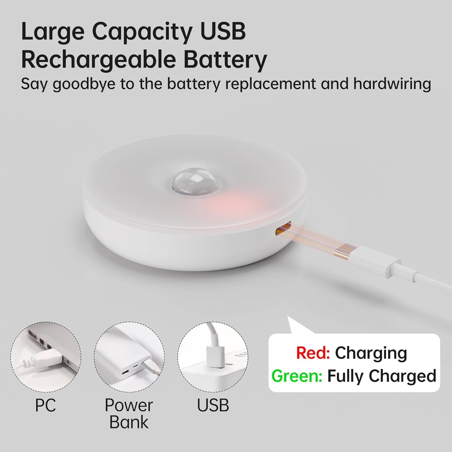 Motion Sensor Lights Indoor with Remote Control, 6 Pack Wireless Rechargeable Night Light LED Magnetic Stick on Wall Light, Battery Operated Stair Kitchen Cupboard under Cabinet Puck Light