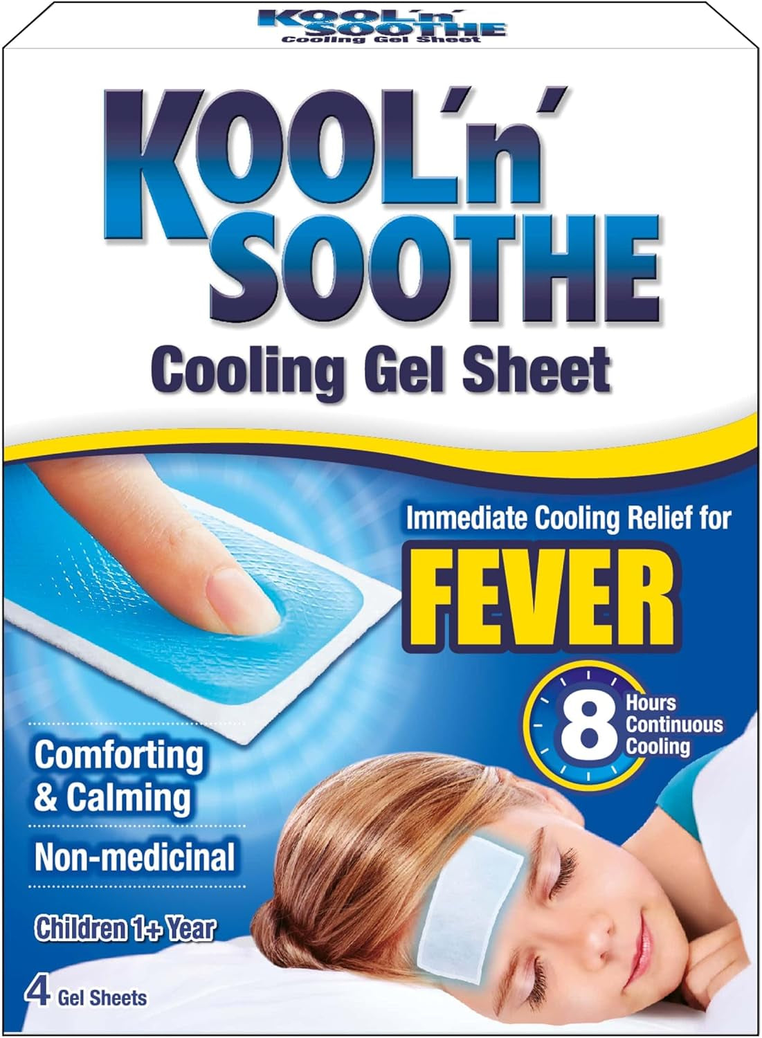 'N' Soothe Kids Cooling Strip Sachets, 4 Count (Pack of 1)