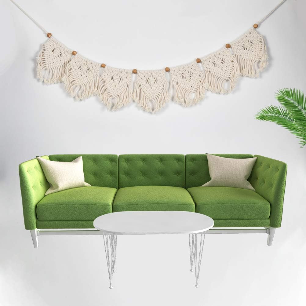 Wall Hanging Tapestry Bohemian Macrame Woven Handmade Cotton Rope Home Decor Craft Christmas Birthday Presents, 110 X 20Cm