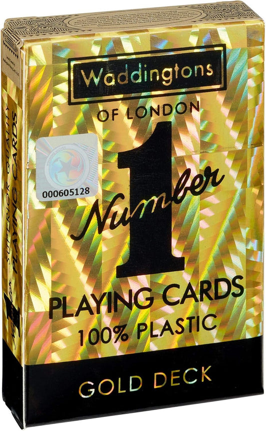 Gold Playing Cards Game, Sleek Gold Foil Design Deck of Cards, Ideal for Snap, Poker and a Ideal Travel Companion, Gift and Toy for Ages 6 Plus