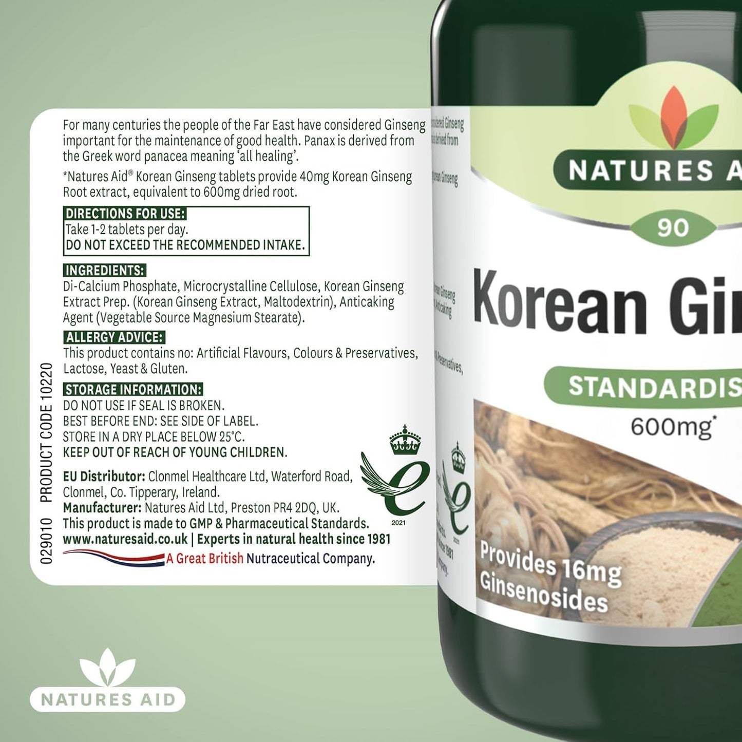 Korean Ginseng 40Mg - Pack of 90 Tablets