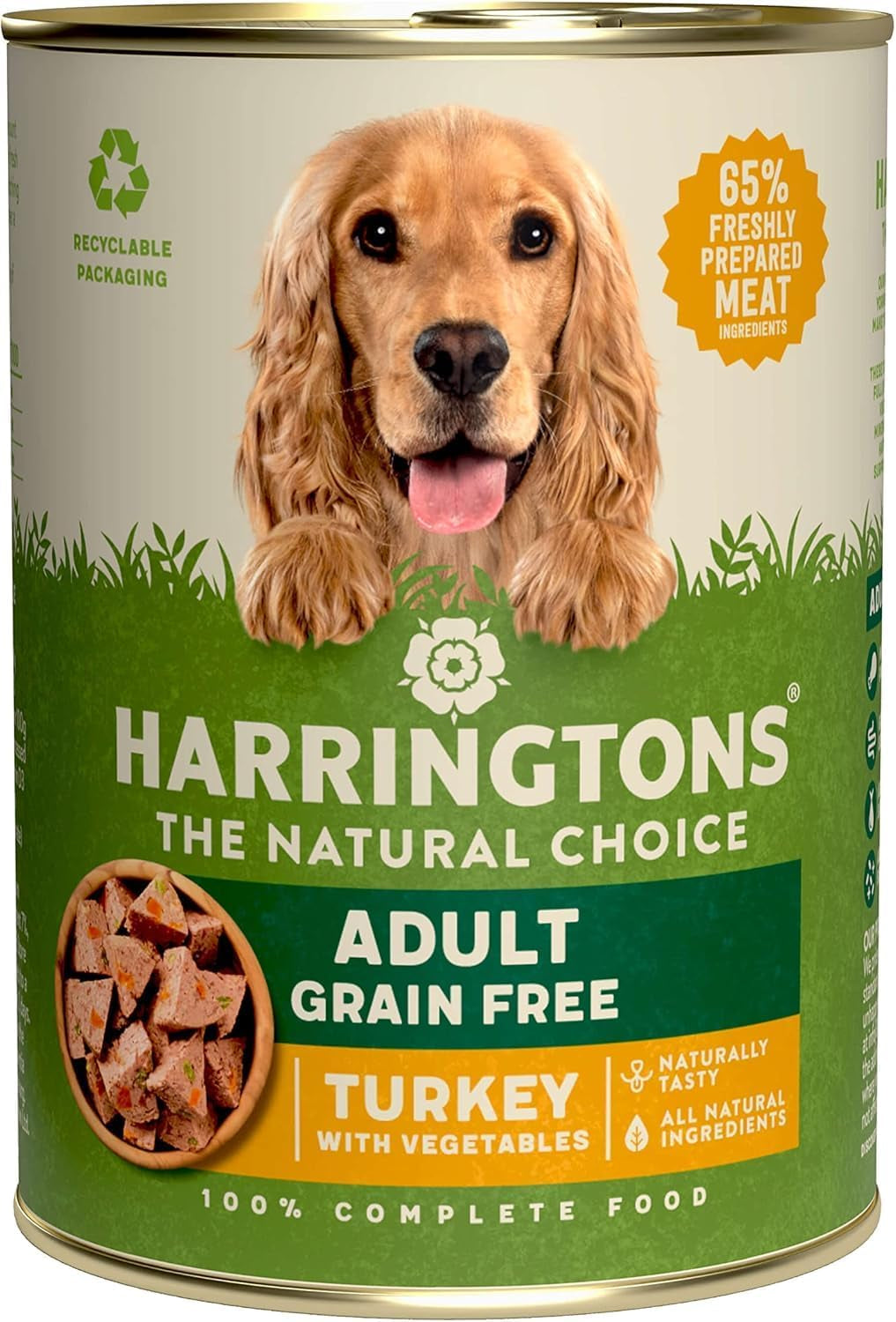 Complete Wet Can Grain Free Hypoallergenic Adult Dog Food Chicken & Veg 12X400G - Made with All Natural Ingredients