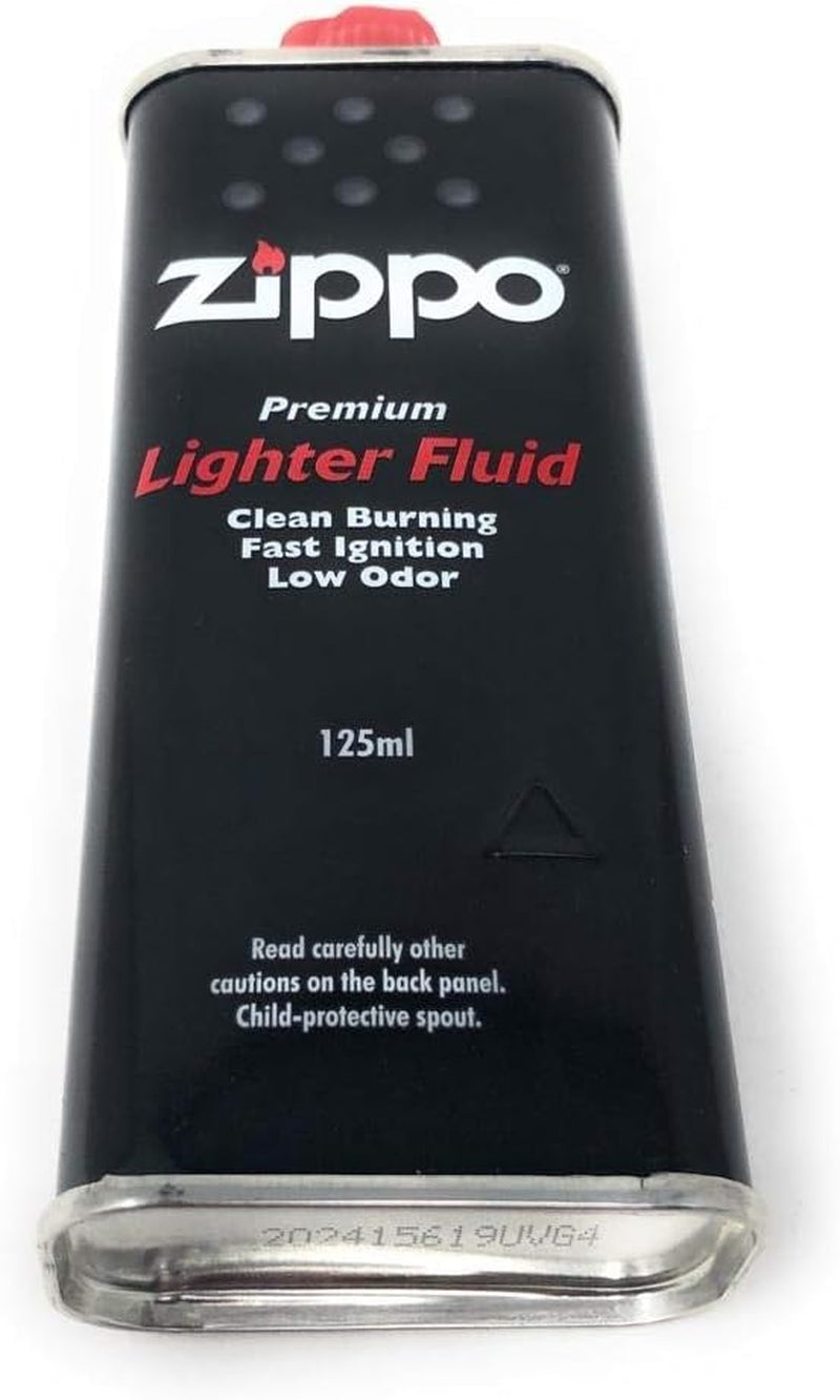 Lighter Fuel, Works with  Windproof Lighter and  Refillable Hand Warmer, Fast Ignition, Low Odor, Lighter Fuel Refill, Easy Fill Nozzle, Black, 125 Ml (4 Oz)