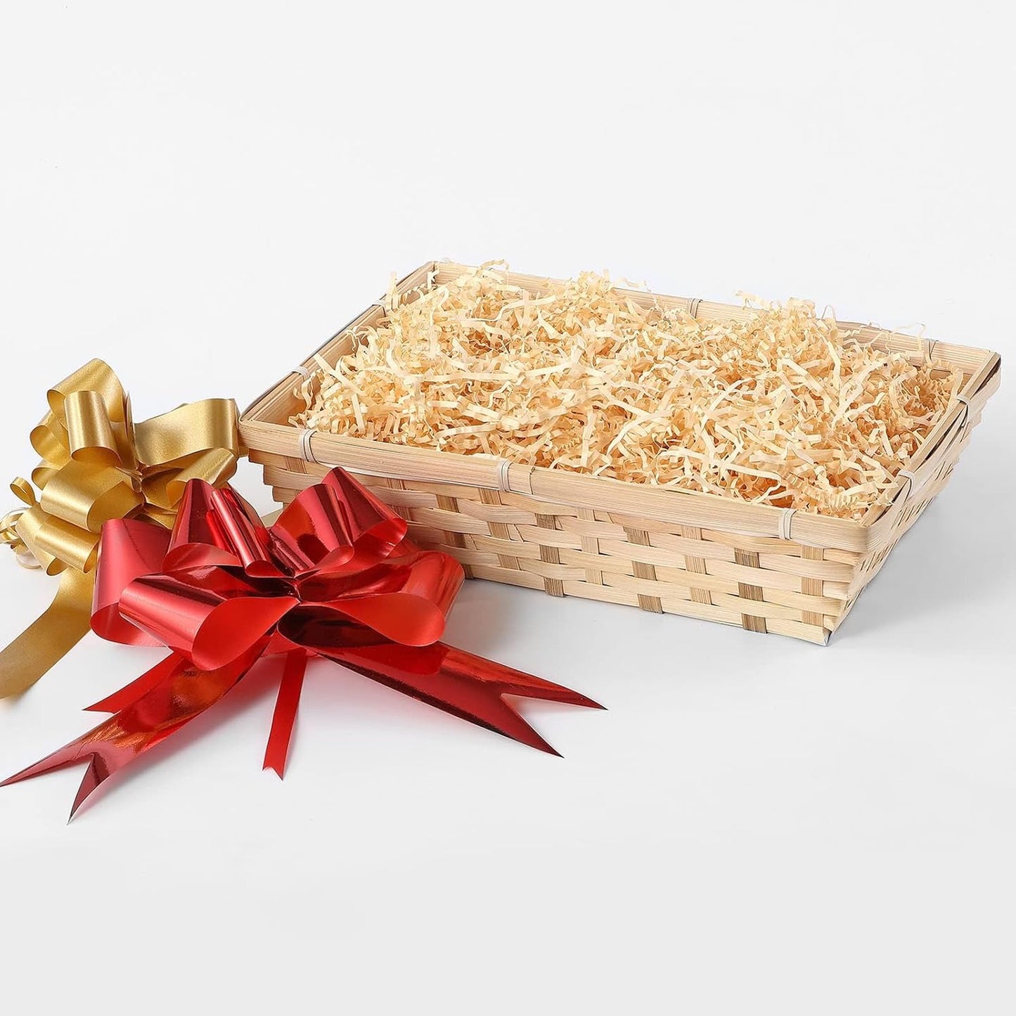 10 Pcs Natural Bamboo Basket Gift Hampers Retail Display Home Organizer (XX Large)