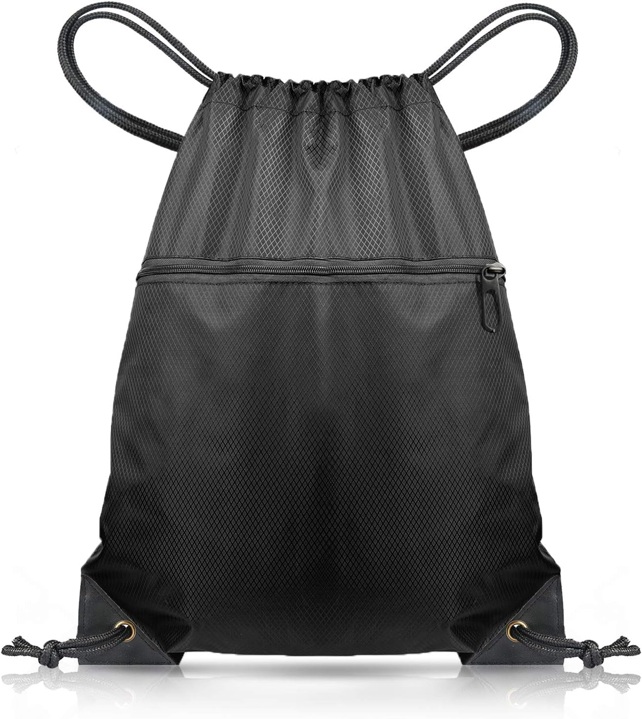 Drawstring Gym Bag, Large Sports Backpack String Swim Drawstring PE Bags for Women Men, Travel Beach School Bag with Waterproof
