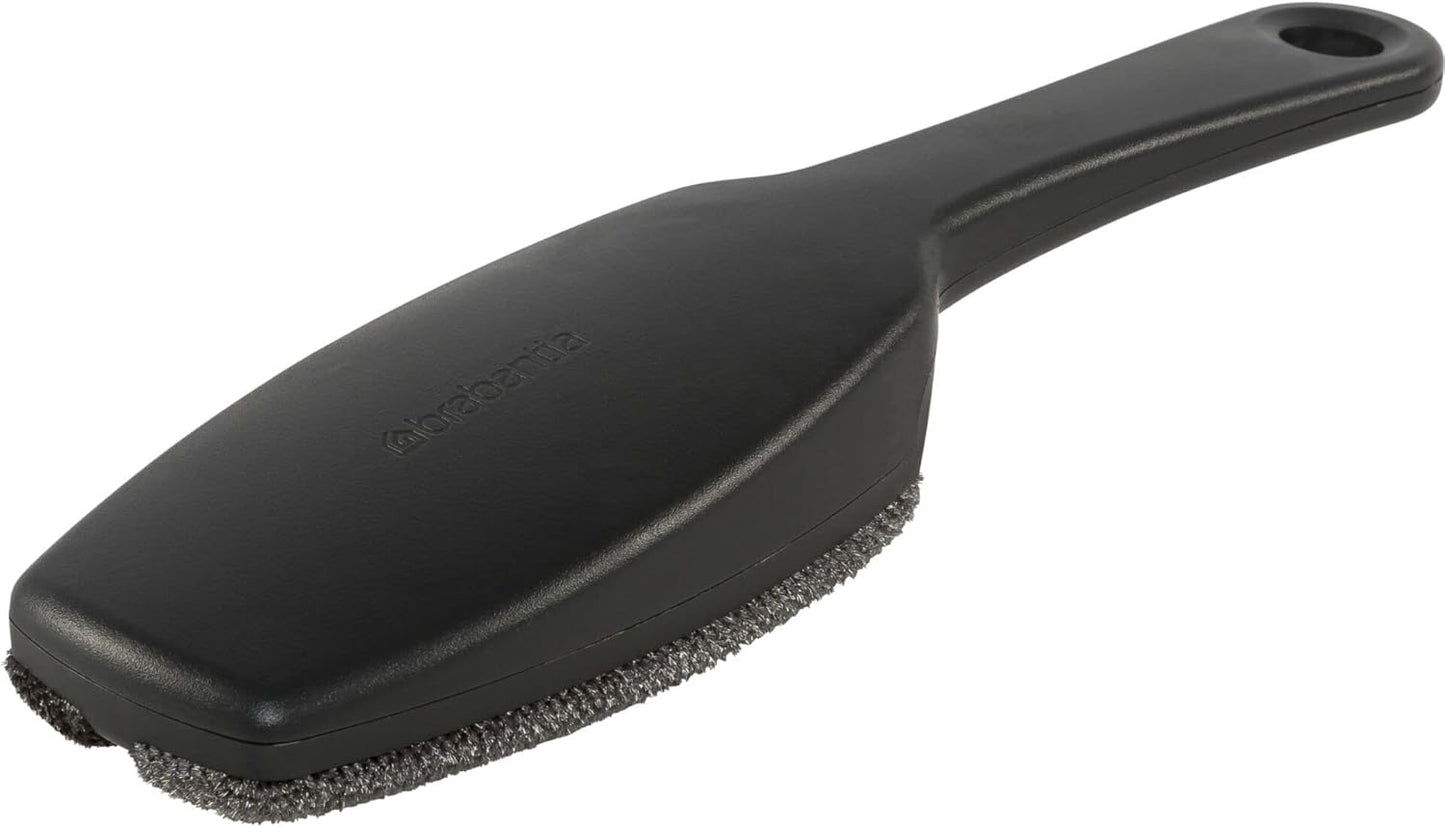 - Clothes Brush - Lint Remover for Clothes - Removes Lint, Dust & Pet Hair - Double Velour Pads - Ergonomic Grip - Upholstery Fabric Cleaner - Dark Grey - 24.5 X 3.5 X 6.5 Cm