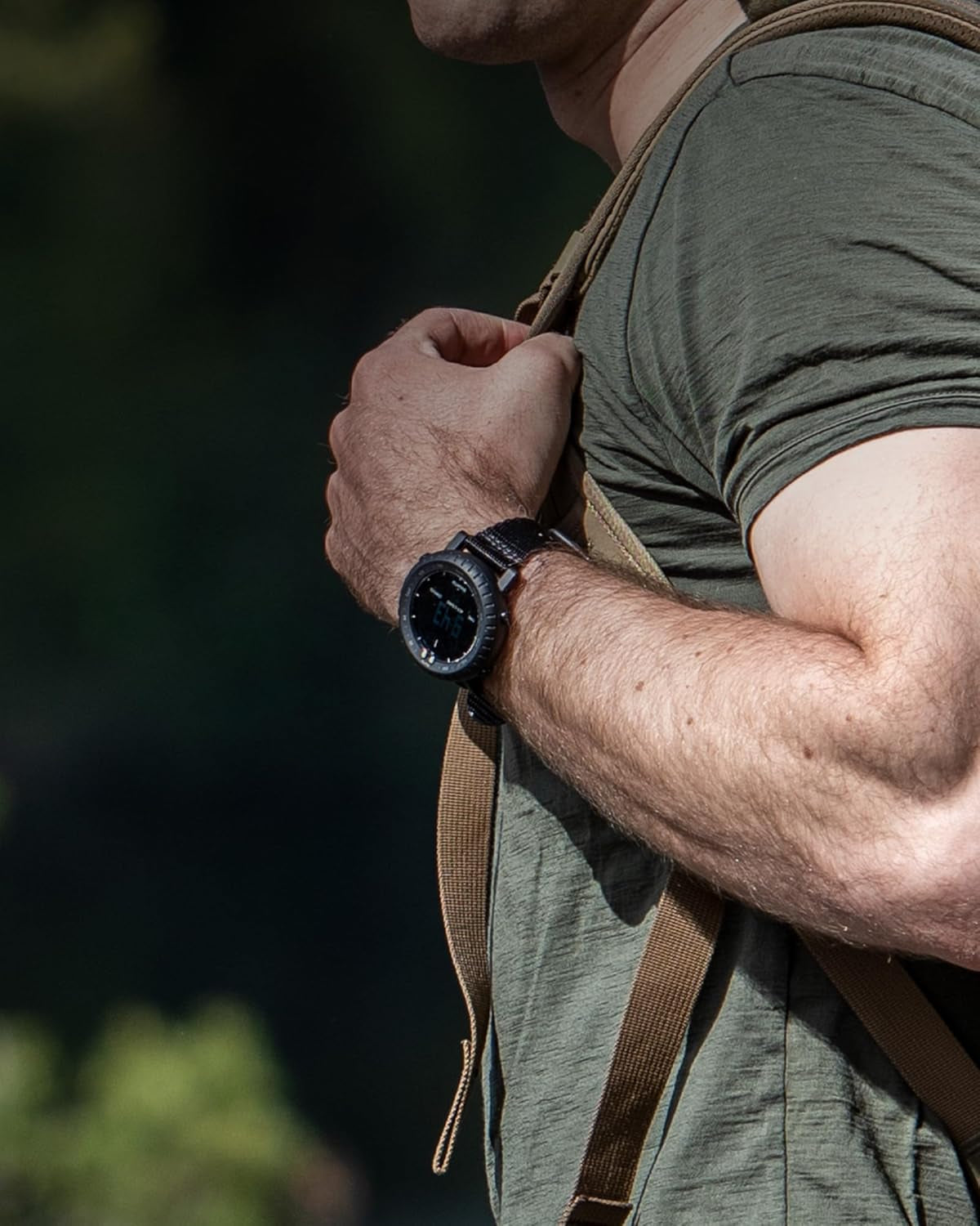 Core Sports Watch, Classic Outdoor Adventure Watch with Altimeter, Barometer & Compass, Dual-Time Sunrise & Sunset Display, Temperature & Storm Alarm for Hiking, Mountain Use