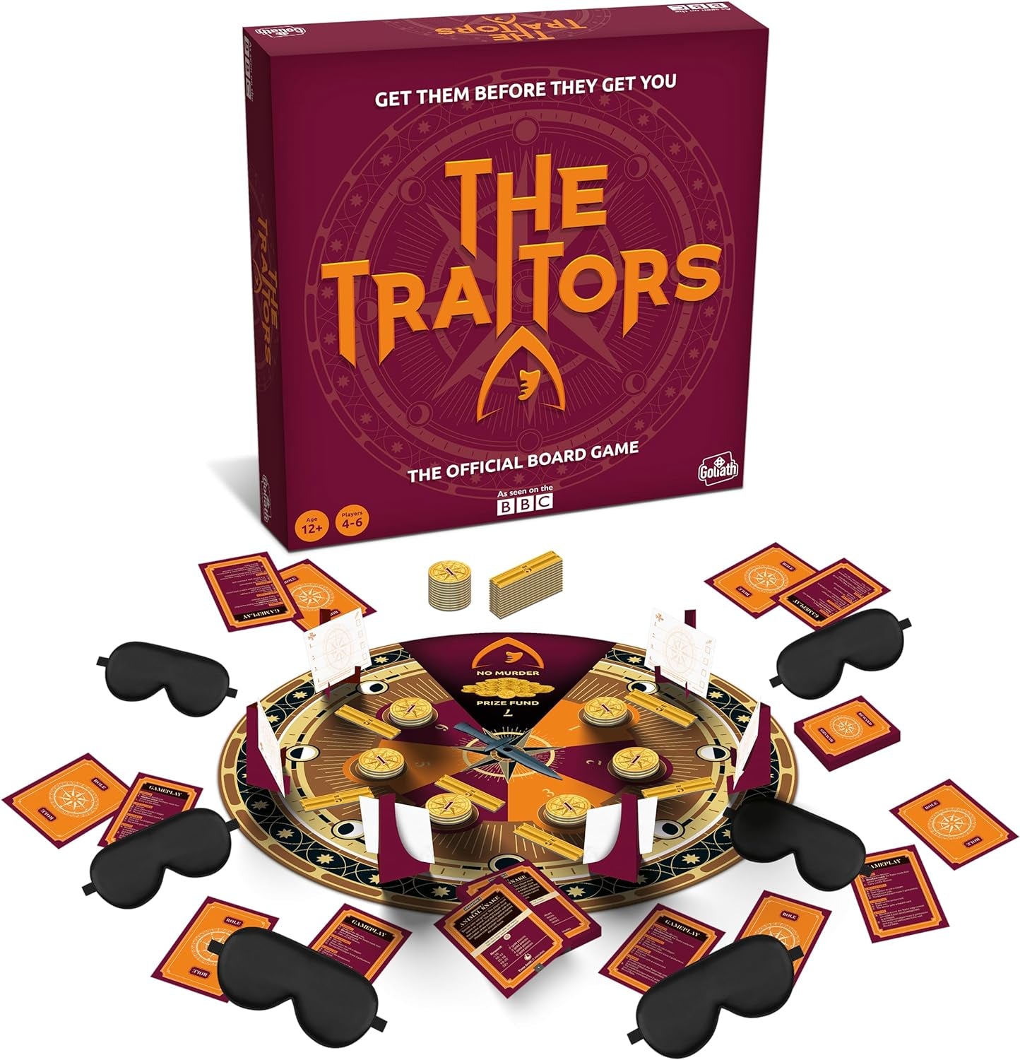 Games Presents: the Traitors - Official Board Game | Based on the Hit BBC Show | Can the Faithfuls Catch the Traitor? | for 4-6 Players | Ages 12+