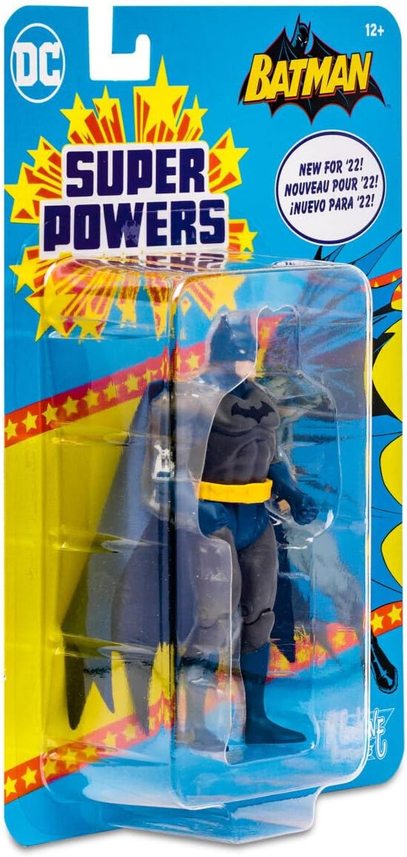 Mcfarlane Toys, Multiverse, 5-Inch Super Powers Batman Action Figure with 5 Points of Articulations, Collectible Retro 1980’S Super Powers Line Figure – Ages 12+