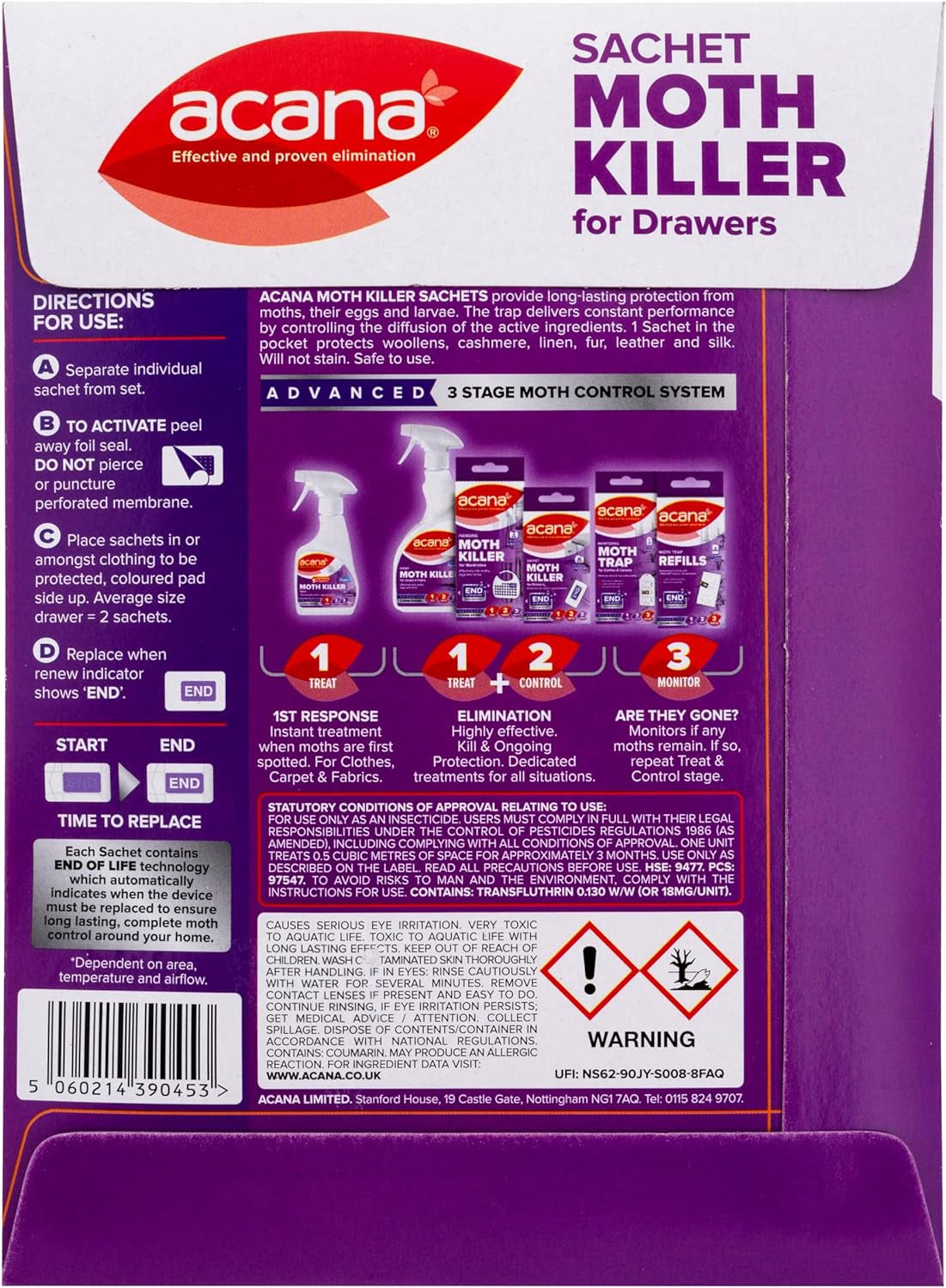 Sachet Moth Killer 20 Pack- for Drawers & Storage- Protects Clothing & Bedding- Lasts 3 Months