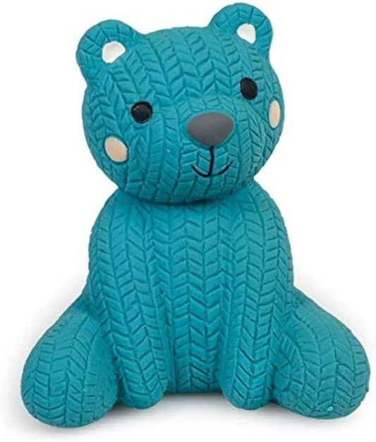 Little  Teddy Bear Latex Chew Dog Toy, Blue (Pack of 1)