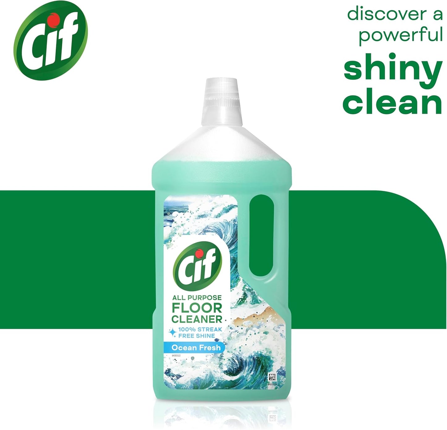 Ocean Floor Cleaner against Stubborn Dirt for Cleaning Linoleum, Vinyl and Ceramic Tiles 950 Ml