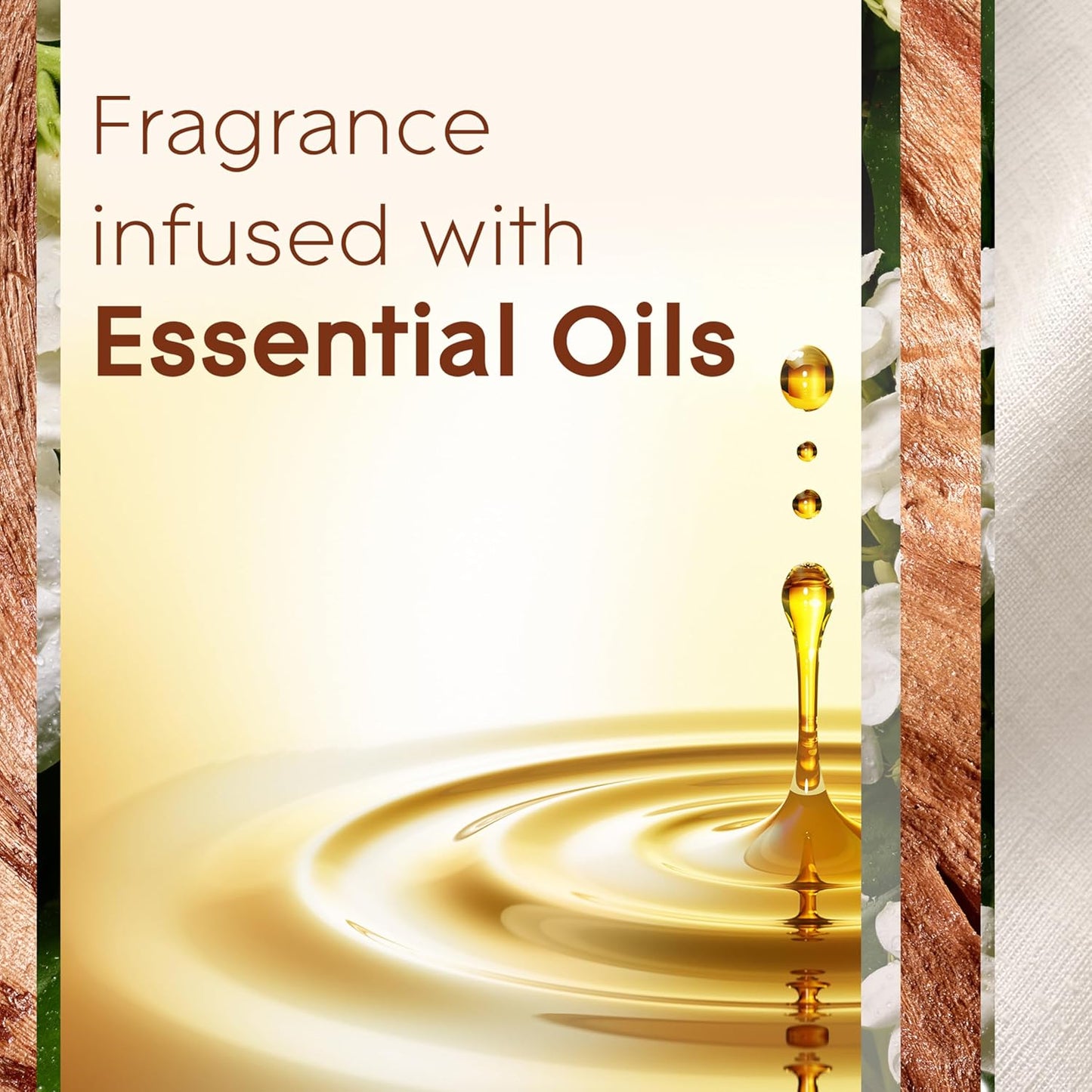 Plug in Air Freshener Holder and Refill, Electric Scented Oil Room Air Freshener, Sandalwood & Jasmine, 1 Holder and 3 Refills (3 X 20Ml)
