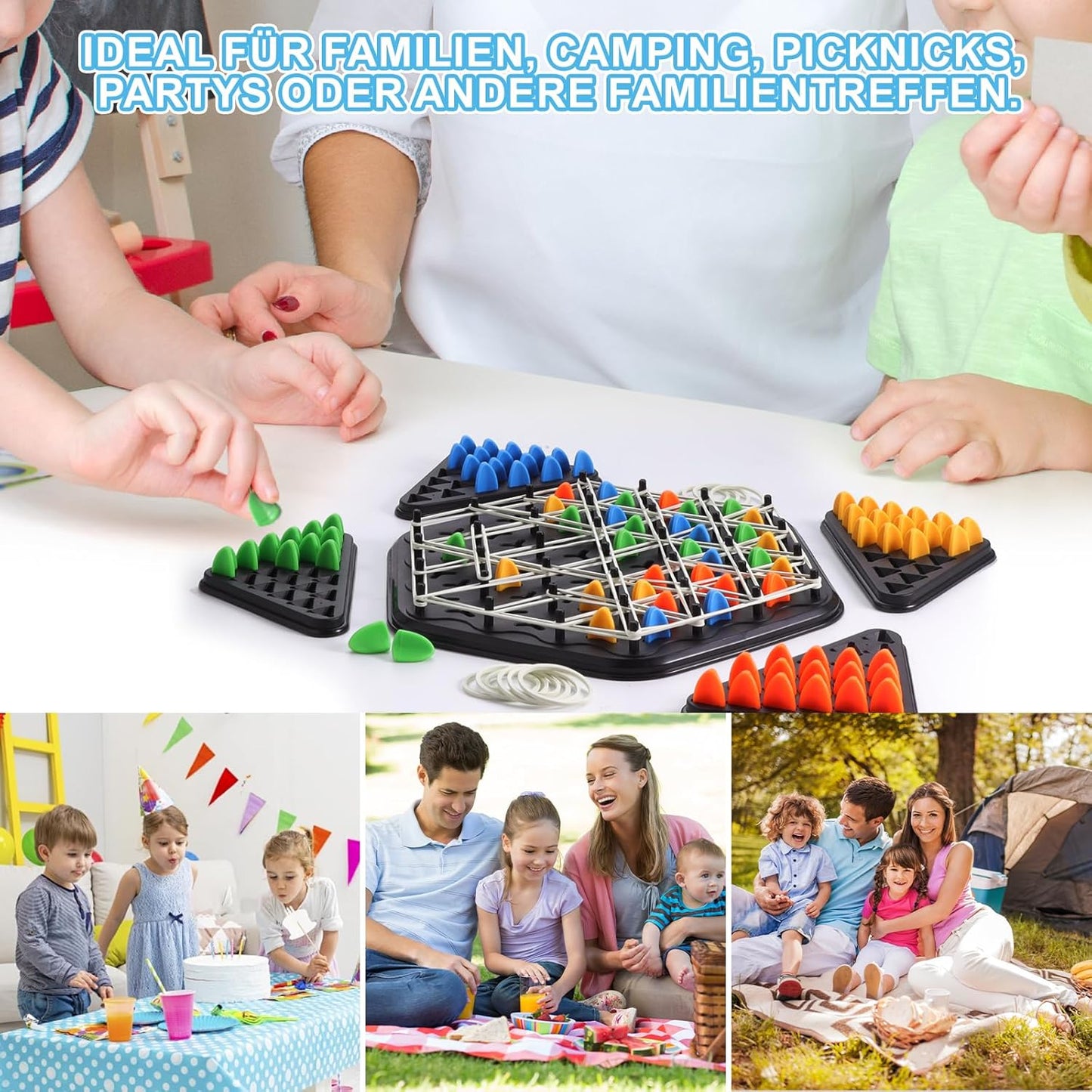 Triggle Game with Rubber Bands, Chain Triangle Chess Game, Board Games Triangle, Chains Triangle Game, Triggle Board Game, Triangle Chess Board Game for 2-4 People