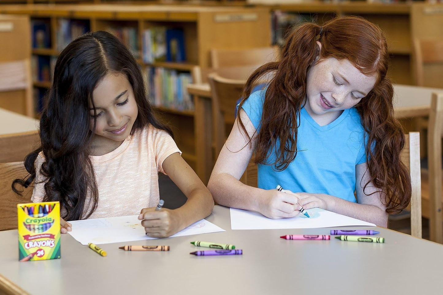 Crayons, Bright Strong Colours, Multi, 24 Count (Pack of 1) (Packaging May Vary)