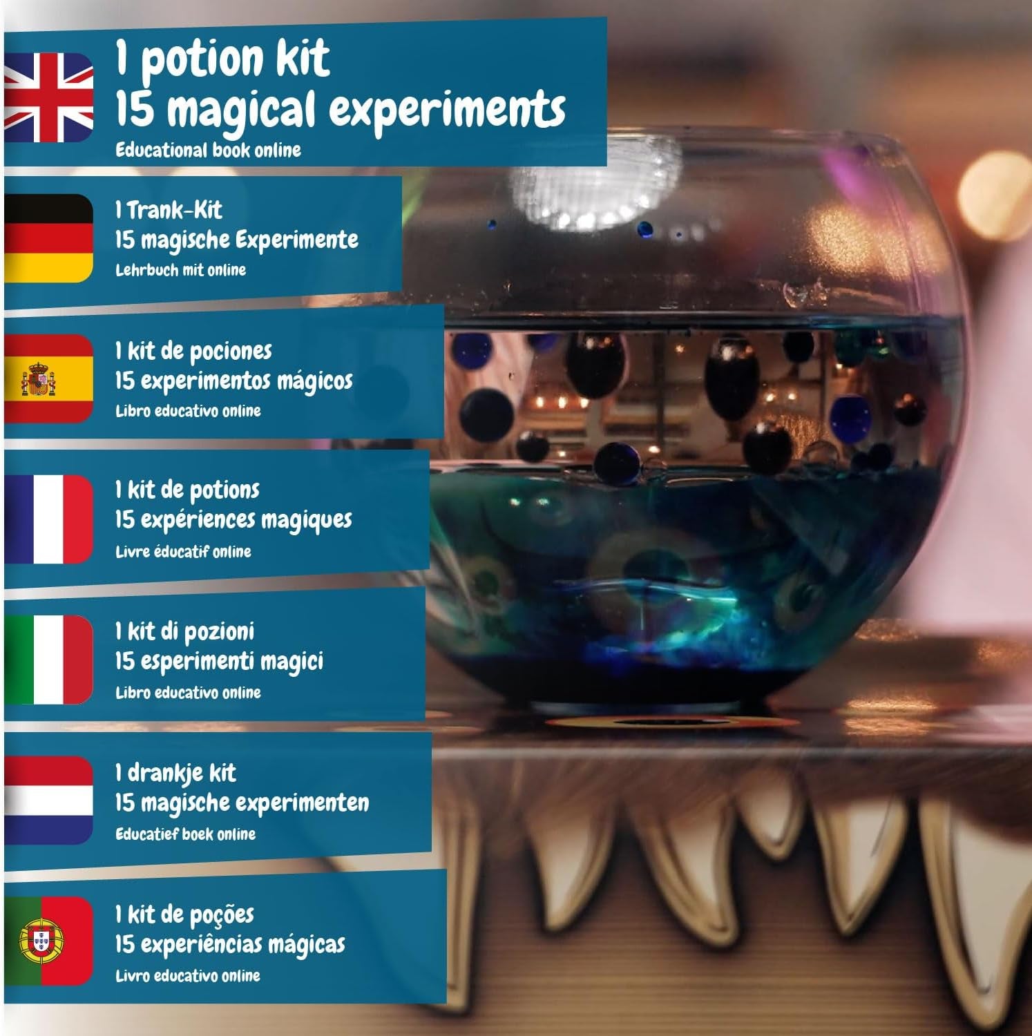 Magic Potions - Potion Making Kit for Children, Create & Mix Your Own Mistery, Magic Cauldron Toy for Kids Age 7 8 9 10 11 12+ Magic Toy & Crafts Set, Original Gift for Wizard Boys & Girls