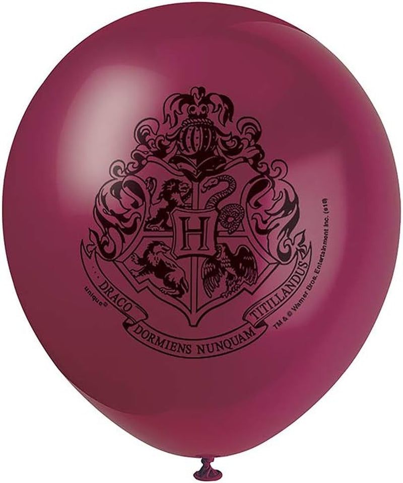 59075 Latex Balloons-12 | Harry Potter | 8 Pcs, Multi, 12"