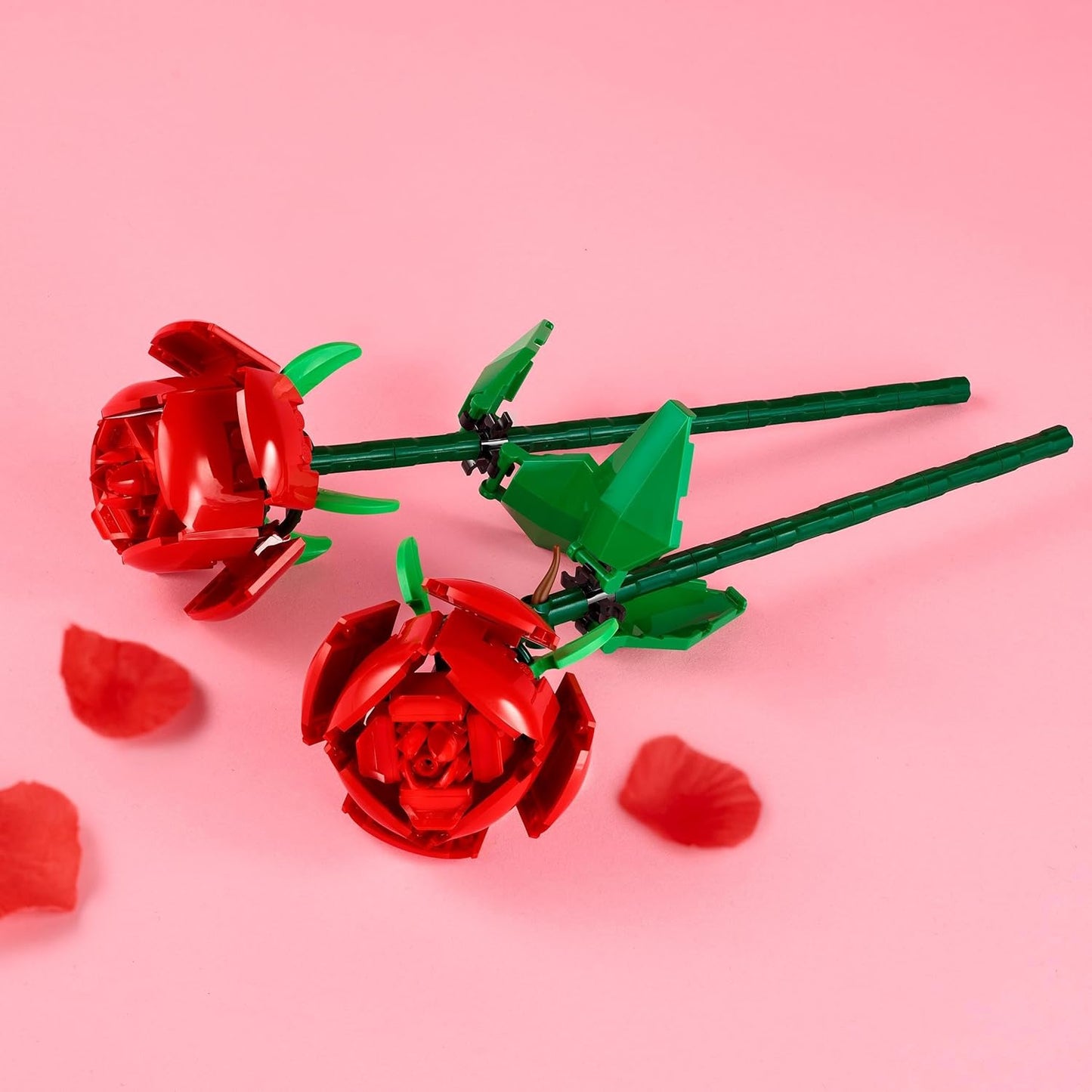 Botanicals Roses - Faux Flowers Building Set - Desk Decoration or Floral Bouquet Home Decor - Gift for 8+ Year Old Girls, Boys and Teenagers - Valentine'S Treat - Botanical Collection - 40460