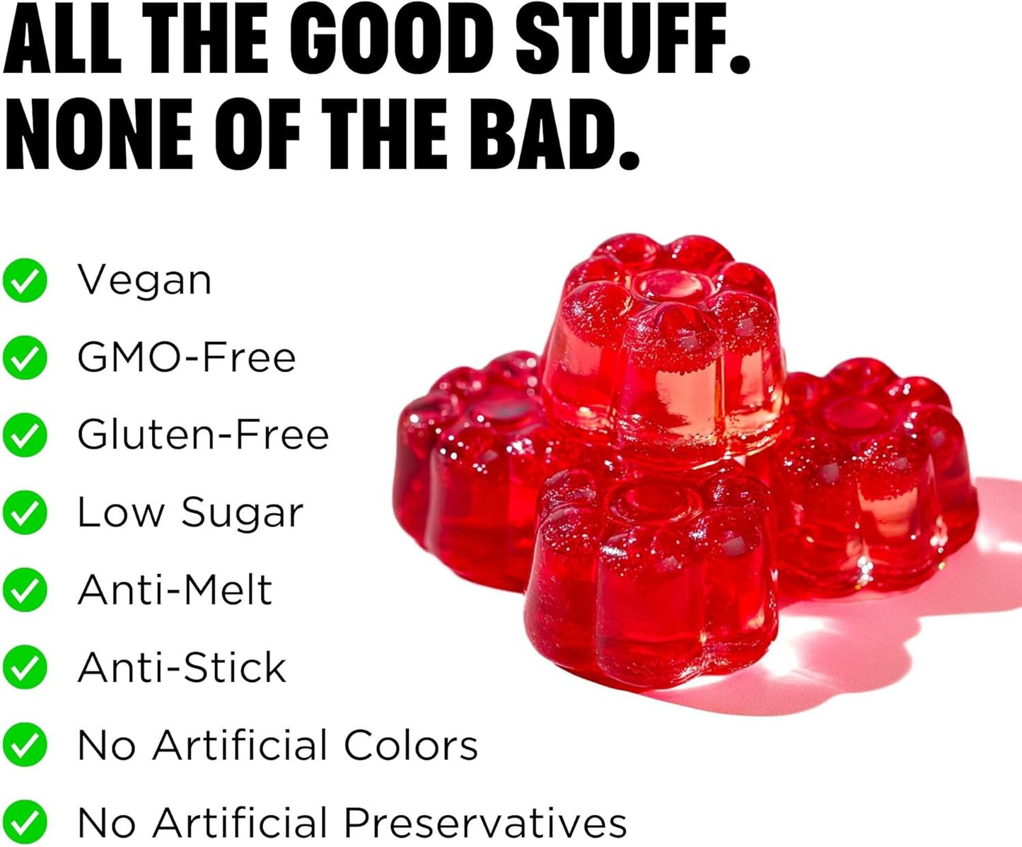 - Creatine Monohydrate Gummies - 5G / 5000Mg per Serving - 1 Month Supply - Supports Muscle Growth - Strawberry Flavour - Vegan & Low Sugar - for Men & Women