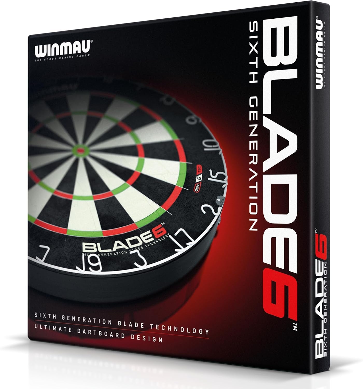 Blade 6 Dart Boards | Professional Bristle Dartboard with Official Tournament Specifications | Endorsed by the PDC