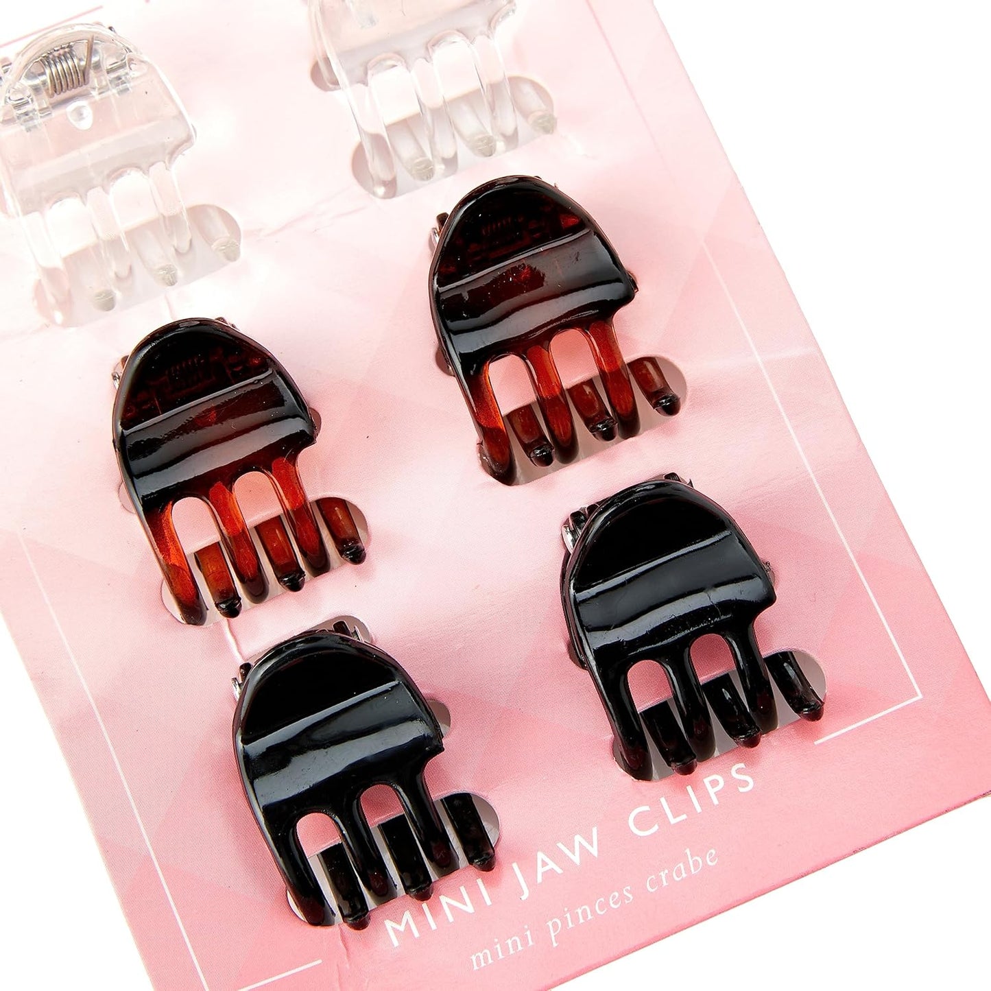 6 Mini Jaw Clips, Claw Clips for Sectioning and Decorating the Hair, Non-Slip Hair Accessories, Hair Clamps for Holding Back Hair, Hair Accessory, Gentle and Comfortable on the Hair and Scalp