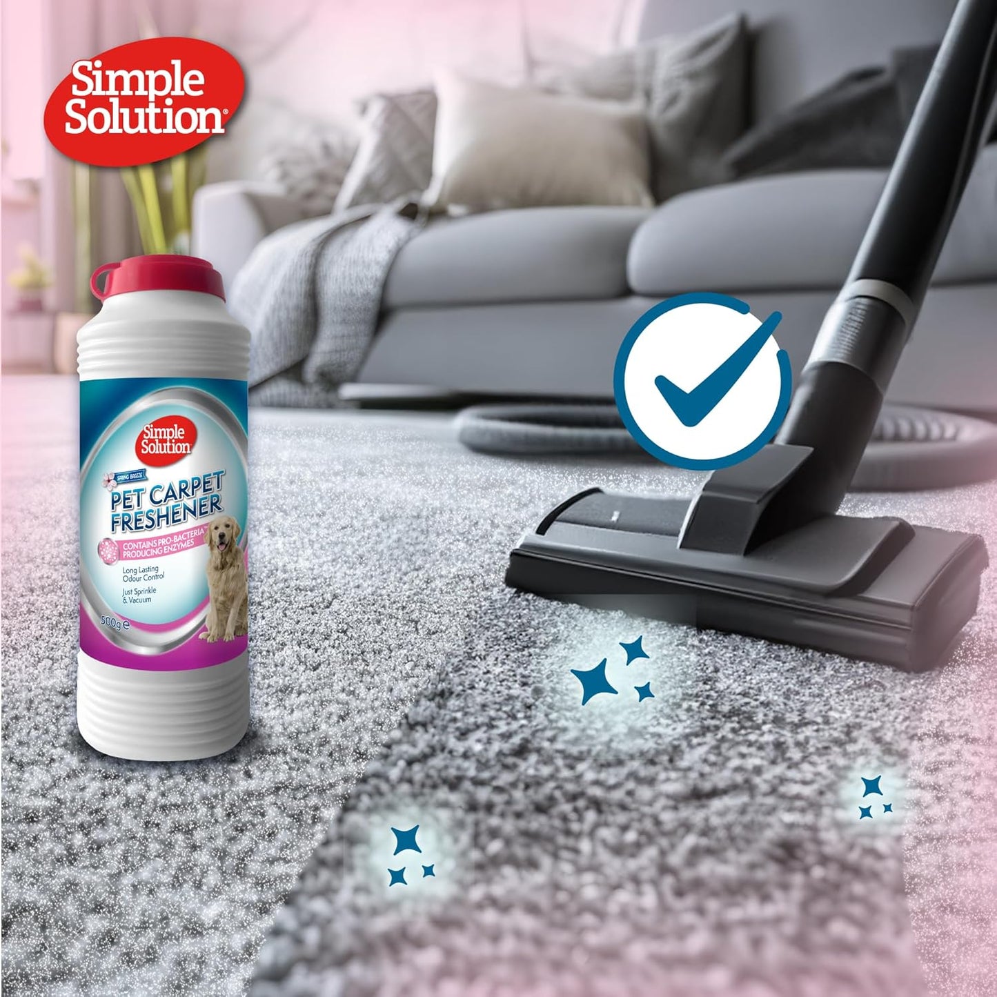 Pet Carpet Freshener with Enzymatic Cleaning Granules - 500G