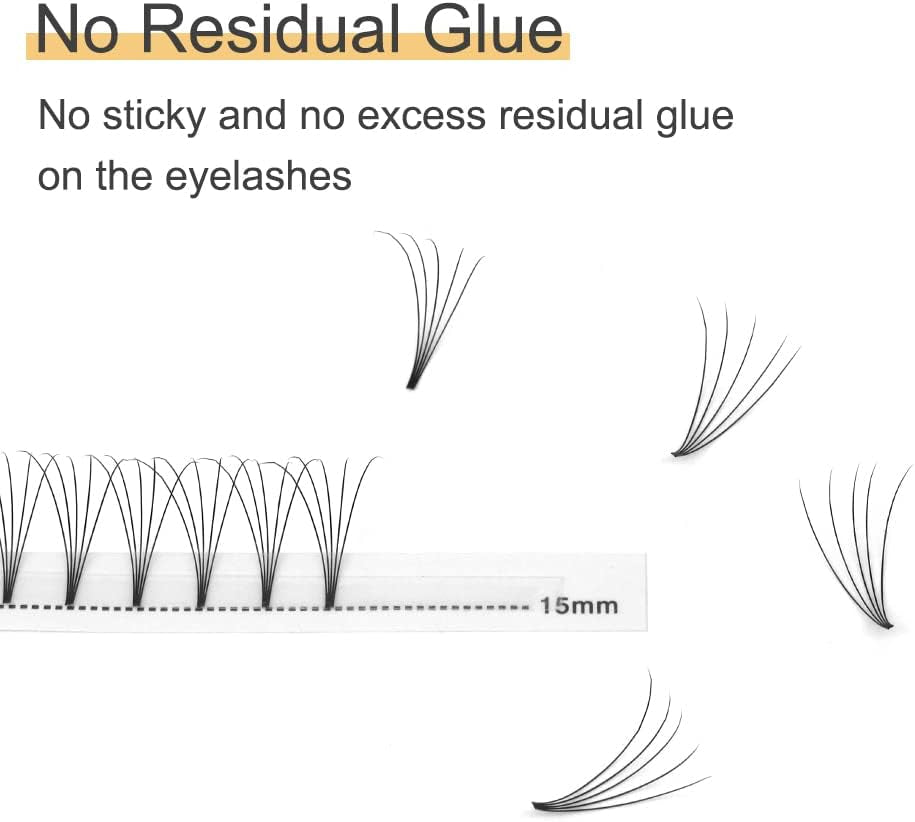 Premade Fan Volume Lash Extensions 5D 0.07D Mix8-15Mm Russian Pre Made Fan Lashes | 3D 4D 5D 6D 0.07/0.10 C/D Curl 8-15Mm | Long Lasting | Easy Application(5D 0.07D Mix8-15Mm)