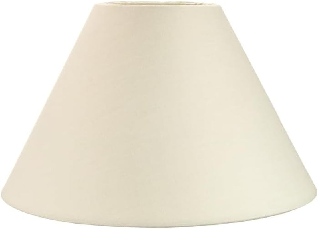 Traditional 8" Cream Cotton Coolie Lampshade Suitable for Table Lamp or Pendant by