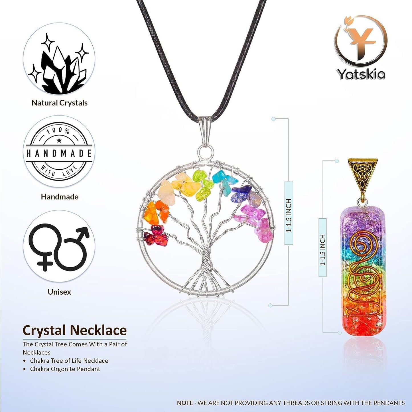Chakra Tree - Crystal Tree - Healing Crystals - Seven Chakra Tree - Crystals and Gemstones - Home Decor - Feng Shui Decor - Handmade Reiki Office Decorations - Spiritual Gifts