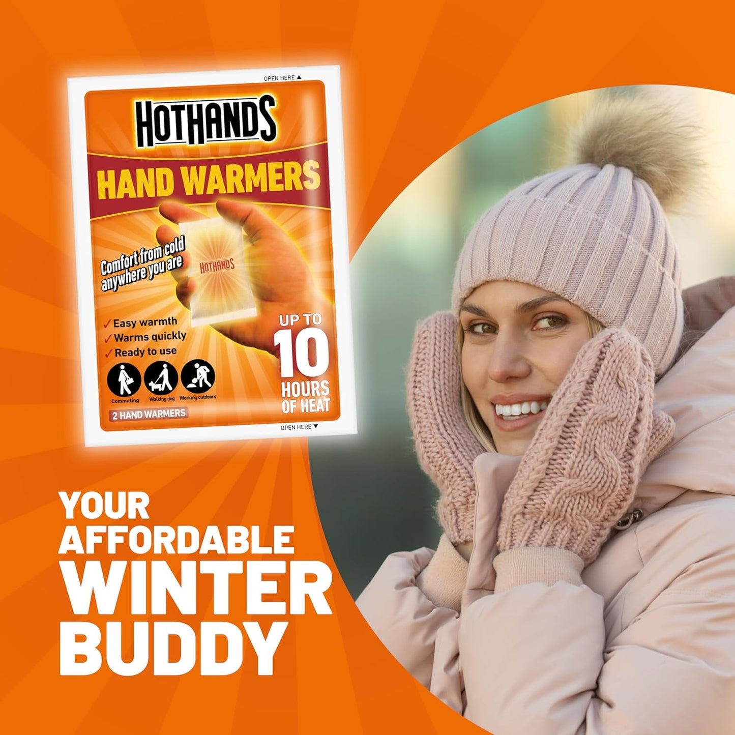Unisex'S 372-3970 Hand Warmers, Clear, 5 Pairs