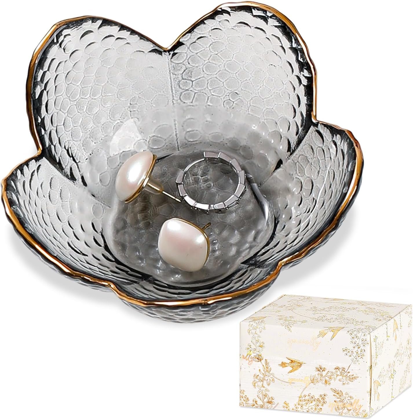 Gifts for Women Trinket Dish Unique Birthday New Home Gifts for Women Her Jewellery Tray Cute Room Decor Aesthetic Bedroom Accessories Ring Dish Holders Small Friendship Christmas House Warming Gifts