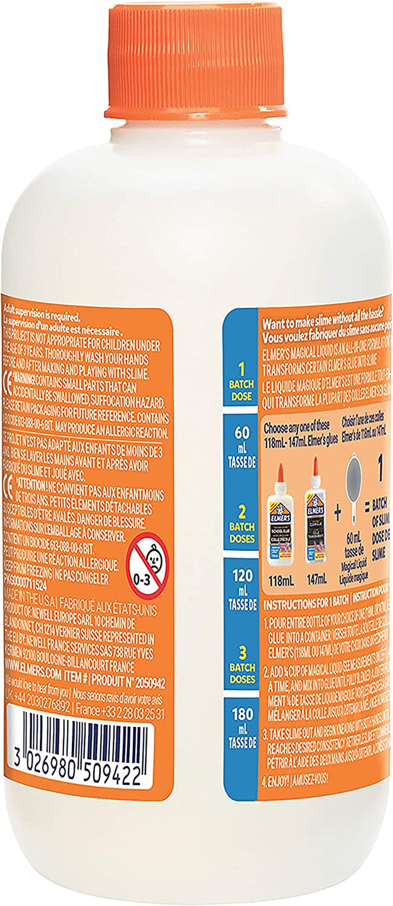 Elmer’S Magical Liquid Slime Activator Solution | Makes up to 4 Slime Batches (259Ml) | Washable & Kid Friendly | Great for Making Slime