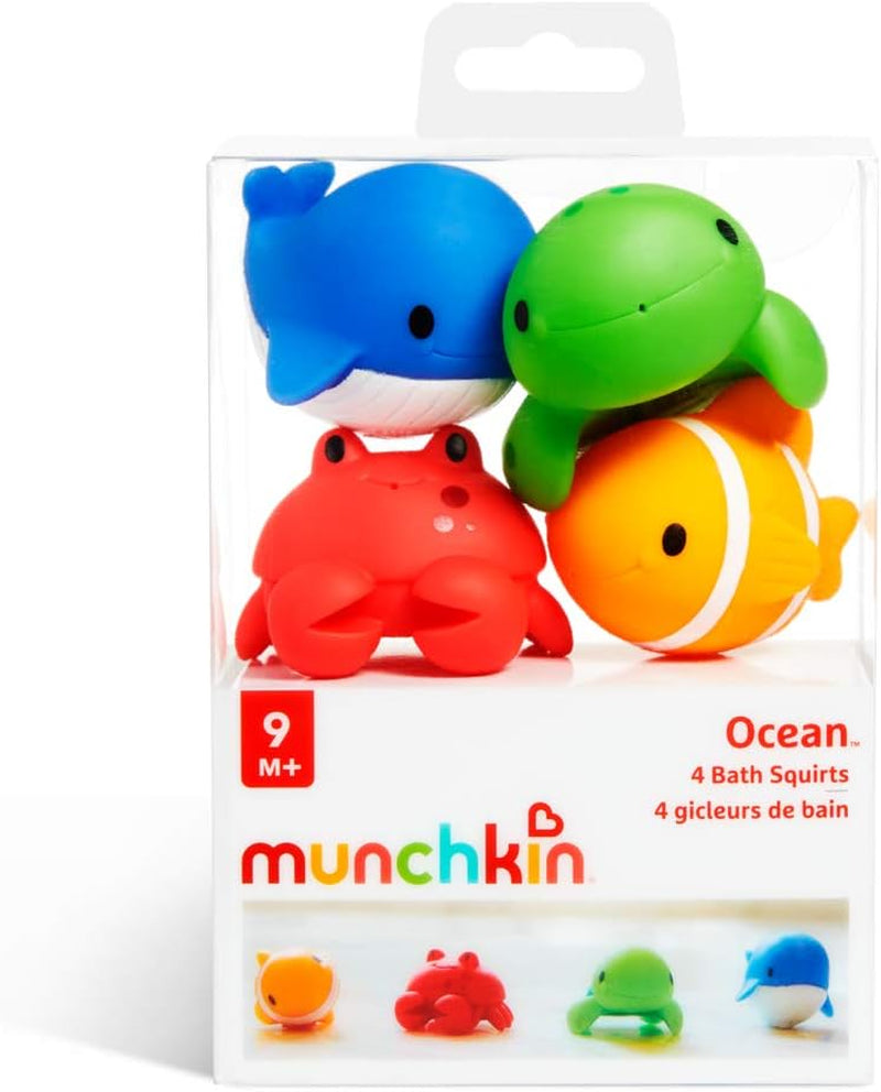 Ocean Squirters Baby Bath Toy | Bath Toys for Children and Toddlers | Baby Essentials | Baby Bath Toys & Shower Toys for Children | 4 Pack | Ocean