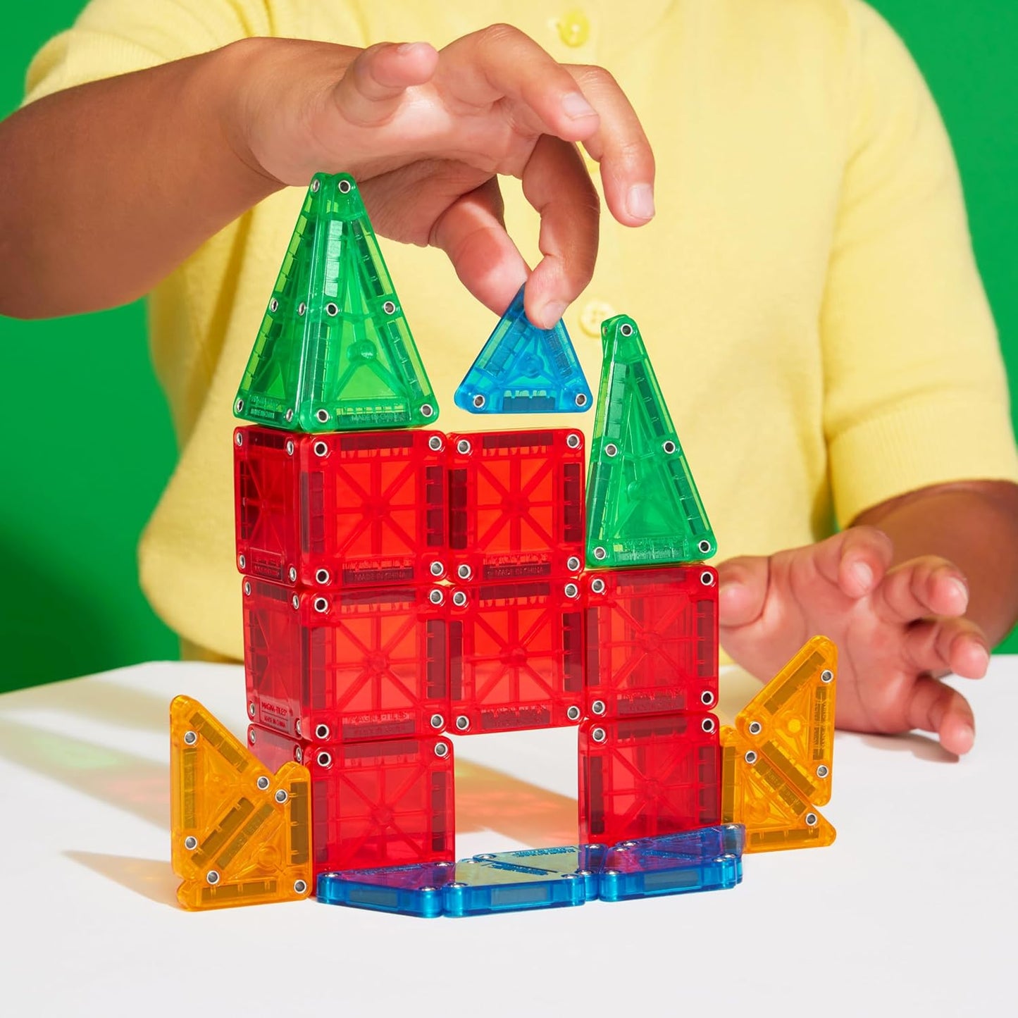 Micromags 26-Piece Travel Magnetic Construction Set – Bold Colors, the Original Magnetic Building Brand
