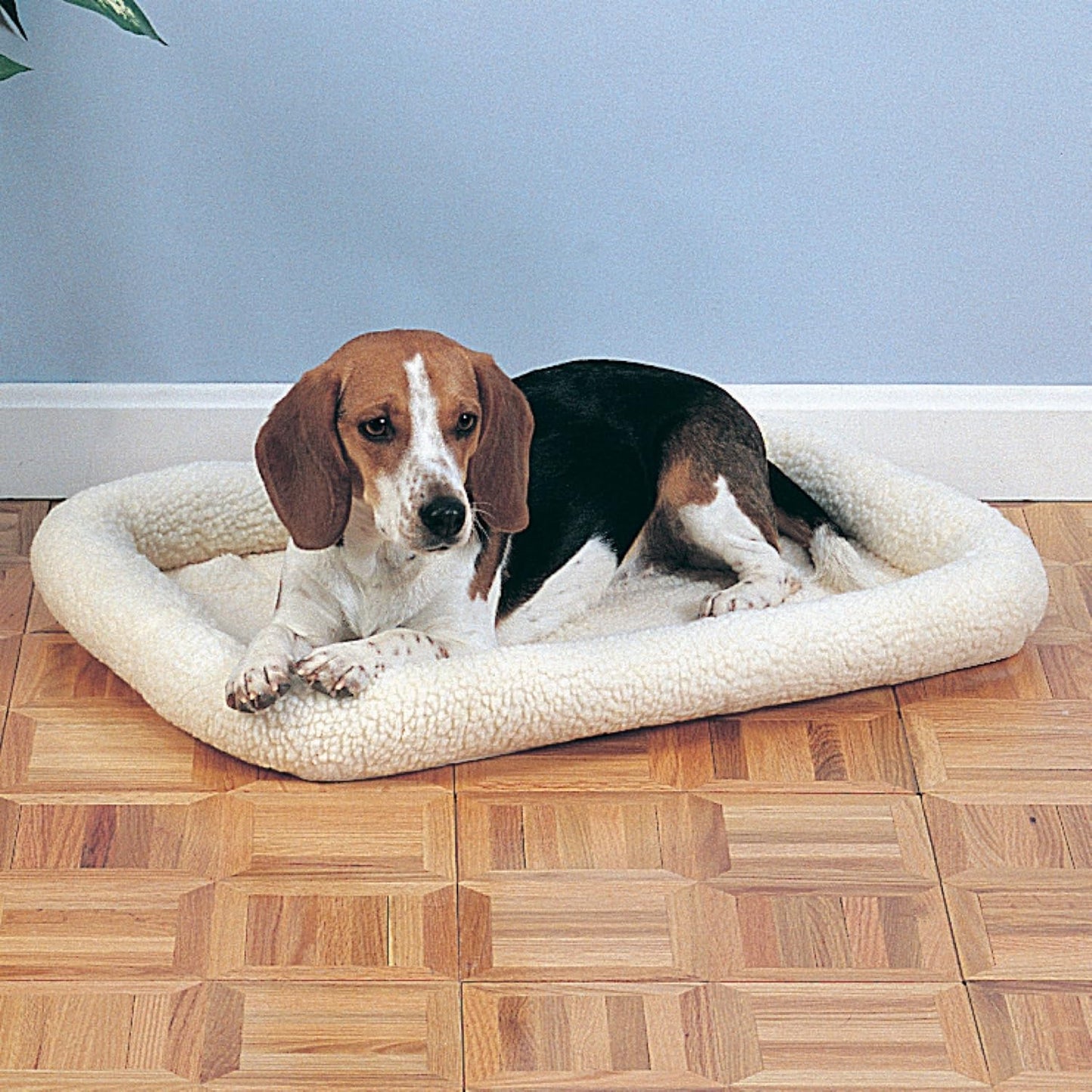 Sherpa Crate Beds - Comfortable Bumper-Style Beds for Dogs and Cats, X-Small, Natural Beige