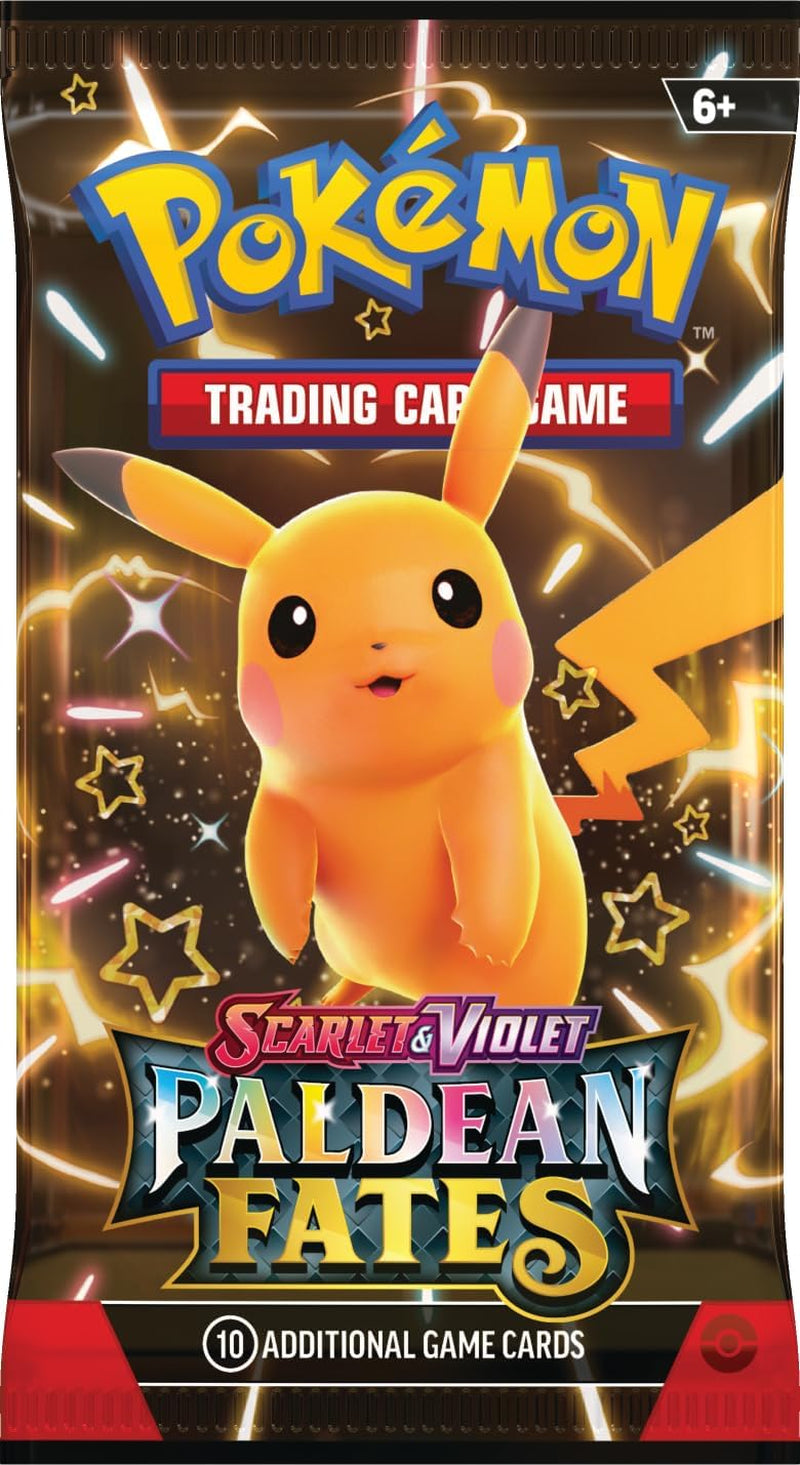 TCG: Scarlet & Violet—Paldean Fates Tin – Great Tusk Ex (1 Foil Promo Card & 4 Booster Packs)