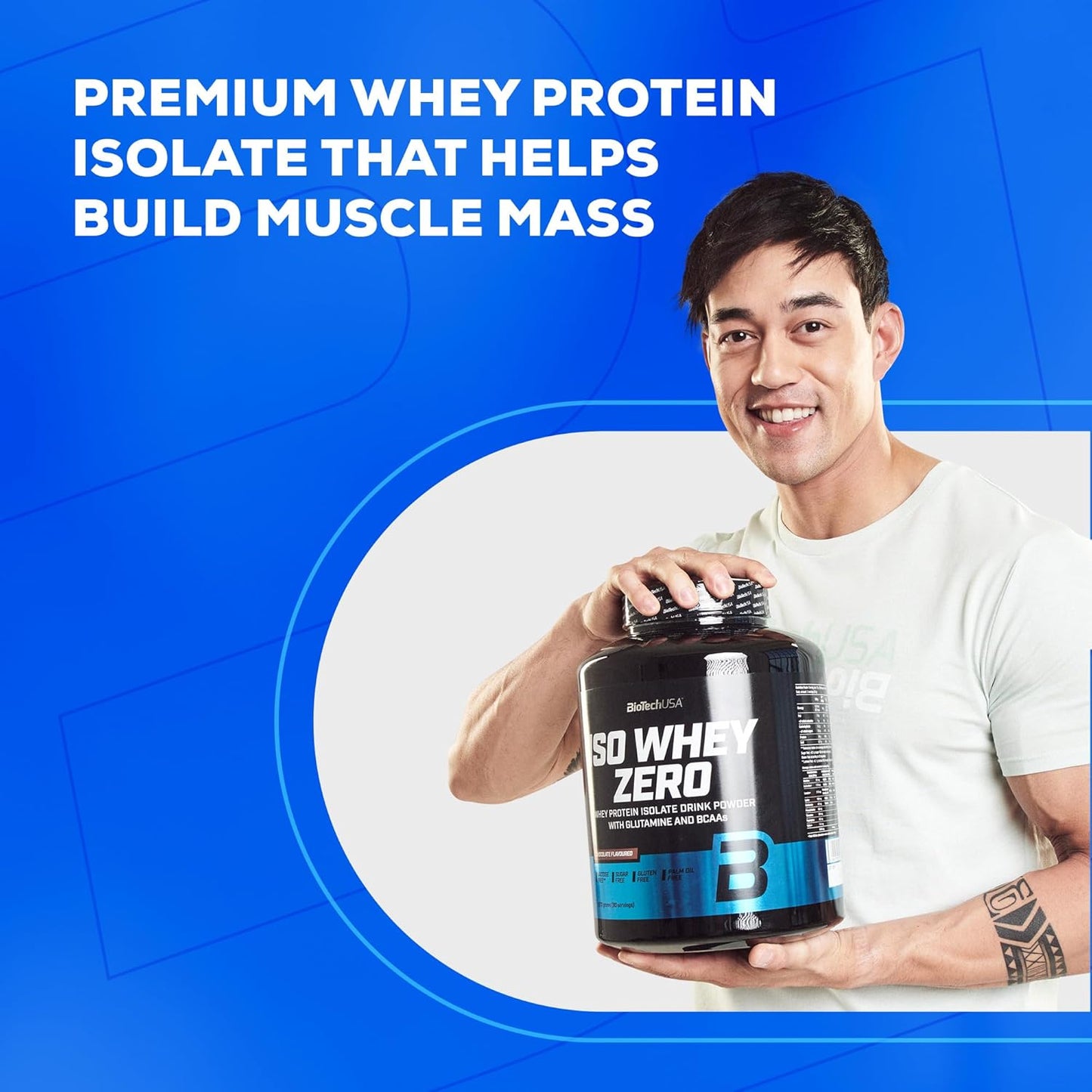 Iso Whey Zero | Premium Whey Protein Isolate | Grass-Fed | Enzyme-Free | Sugar- and Gluten-Free, 908 G, Whitechocolate