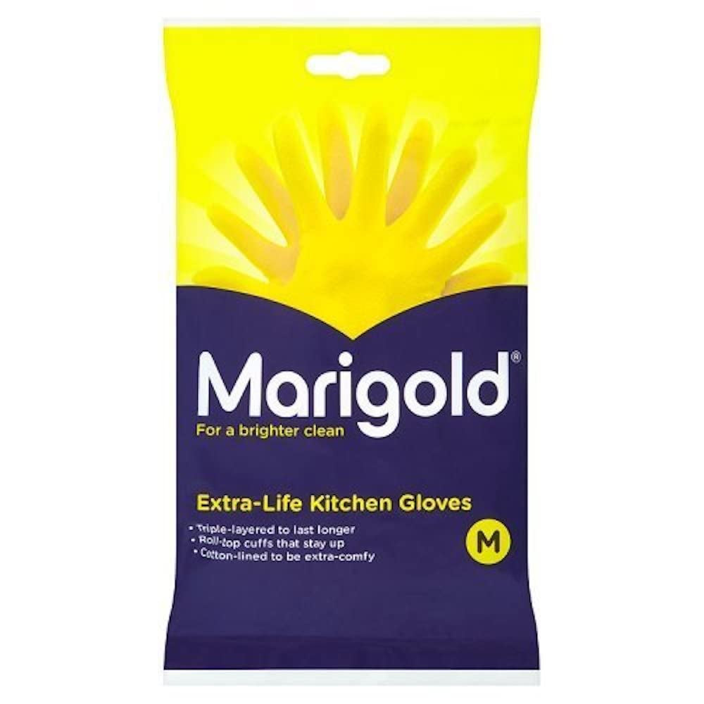 Unisex RUBBER GLOVES KITCHEN- Yellow, Pack of 1