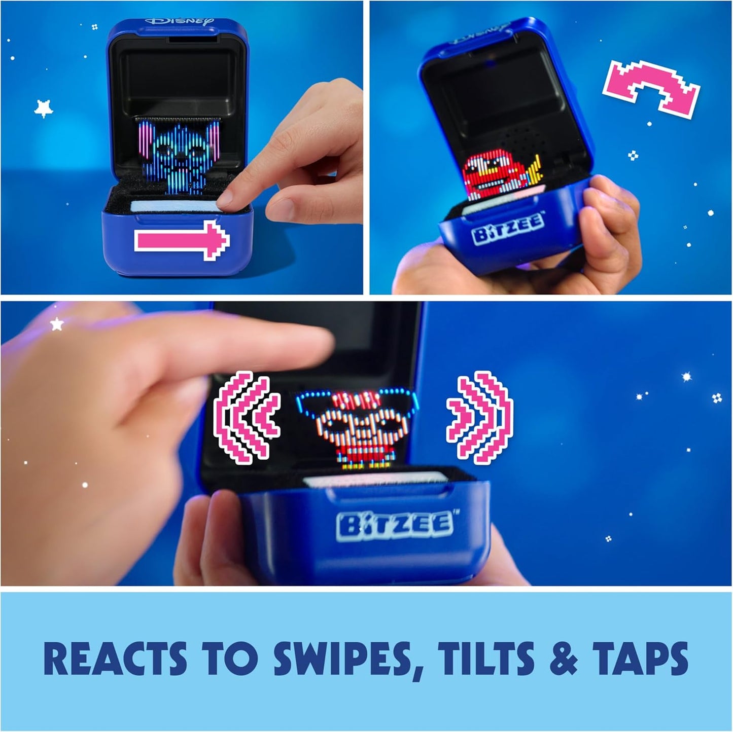 , Disney Interactive Toy with 30 Characters Inside, Reacts to Swipes, Tilts and Taps, Disney Toys and Digital Pet Kids’ Toys for Girls, Boys and Fans