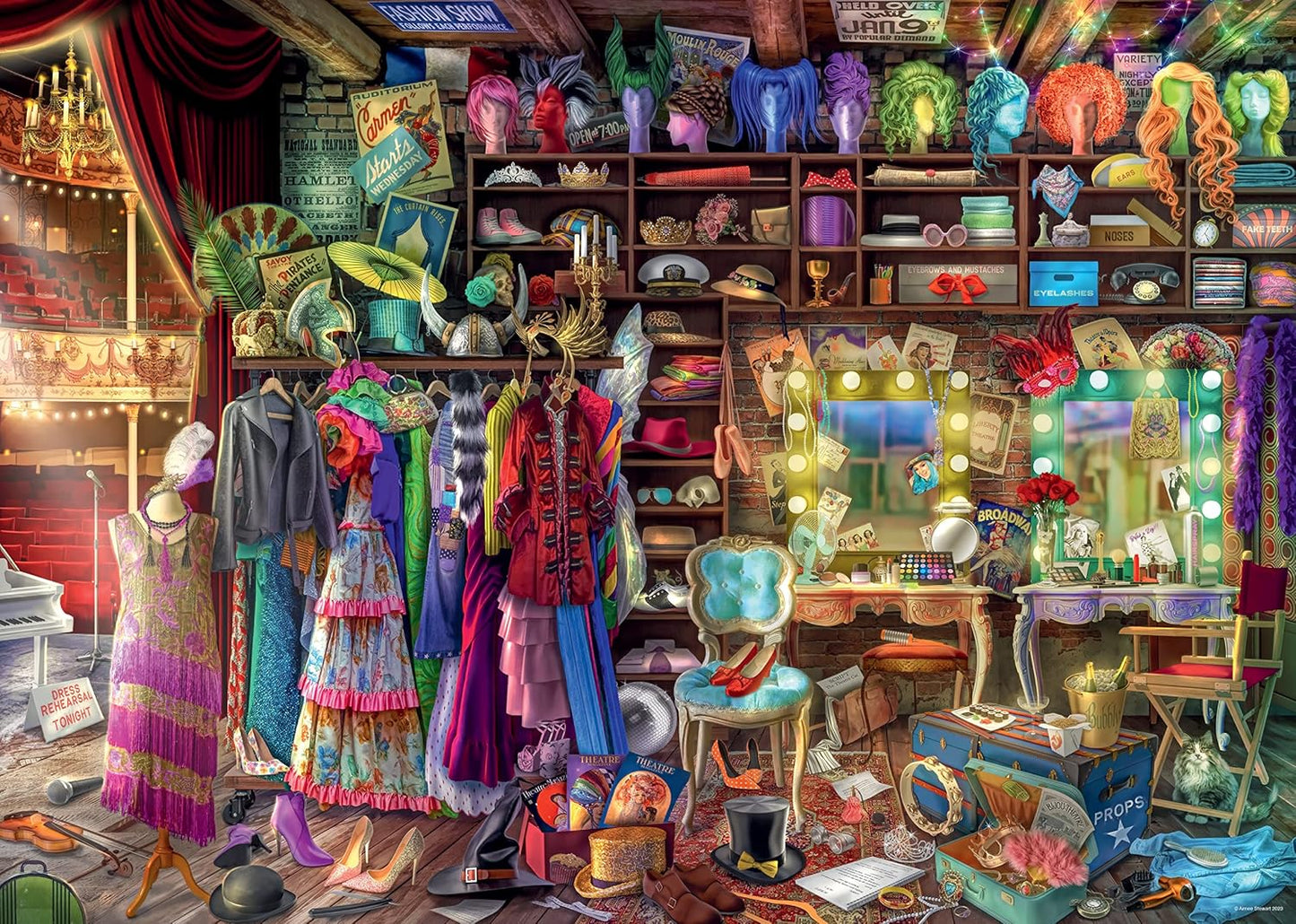 Aimee Stewart behind the Scenes 1000 Piece Jigsaw Puzzles for Adults and Kids Age 12 Years Up