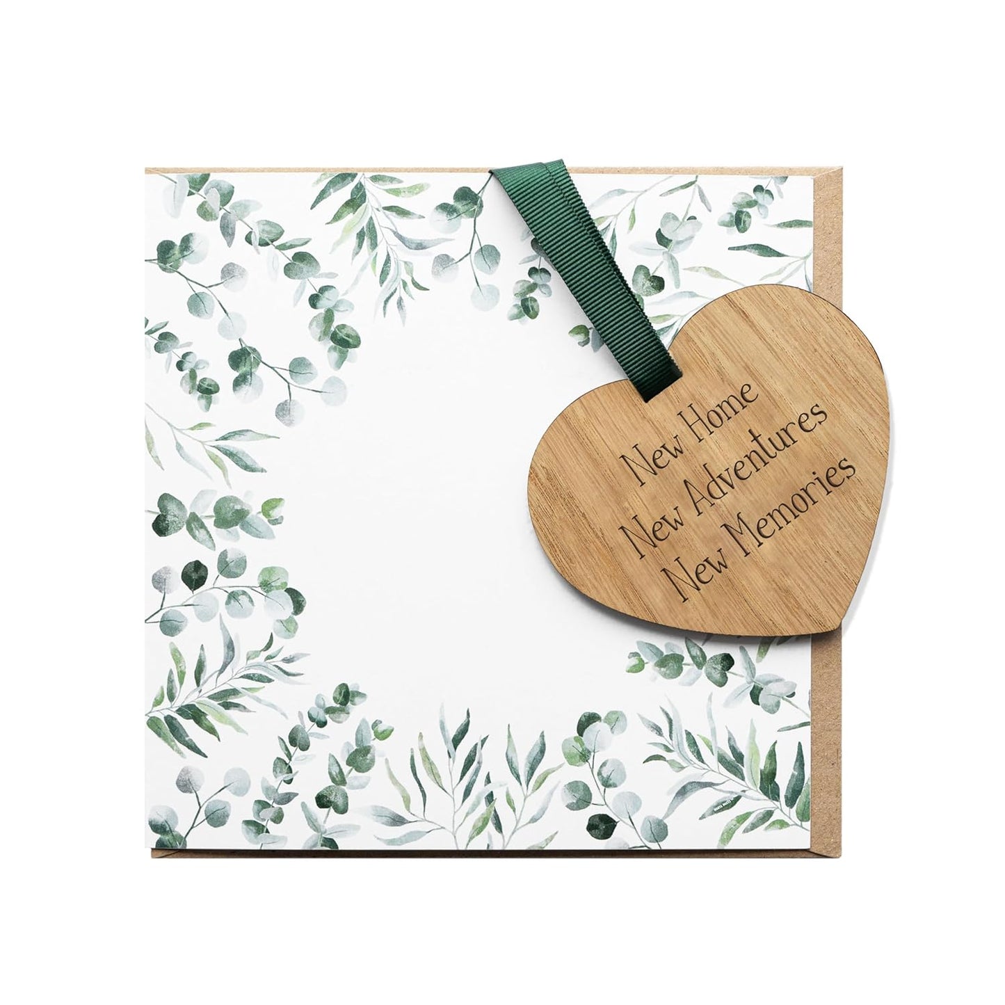 New Home Card Blank with Envelope, Keepsake Congratulations Welcome to Your New Home Card for Friends or Family (Keepsake Heart Card)