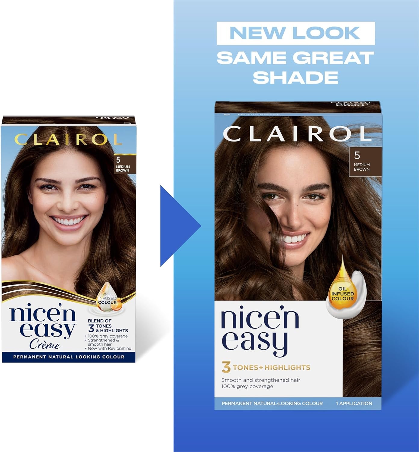 Nice'N Easy Crème, Natural Looking Oil Infused Permanent Hair Dye, 7 Dark Blonde