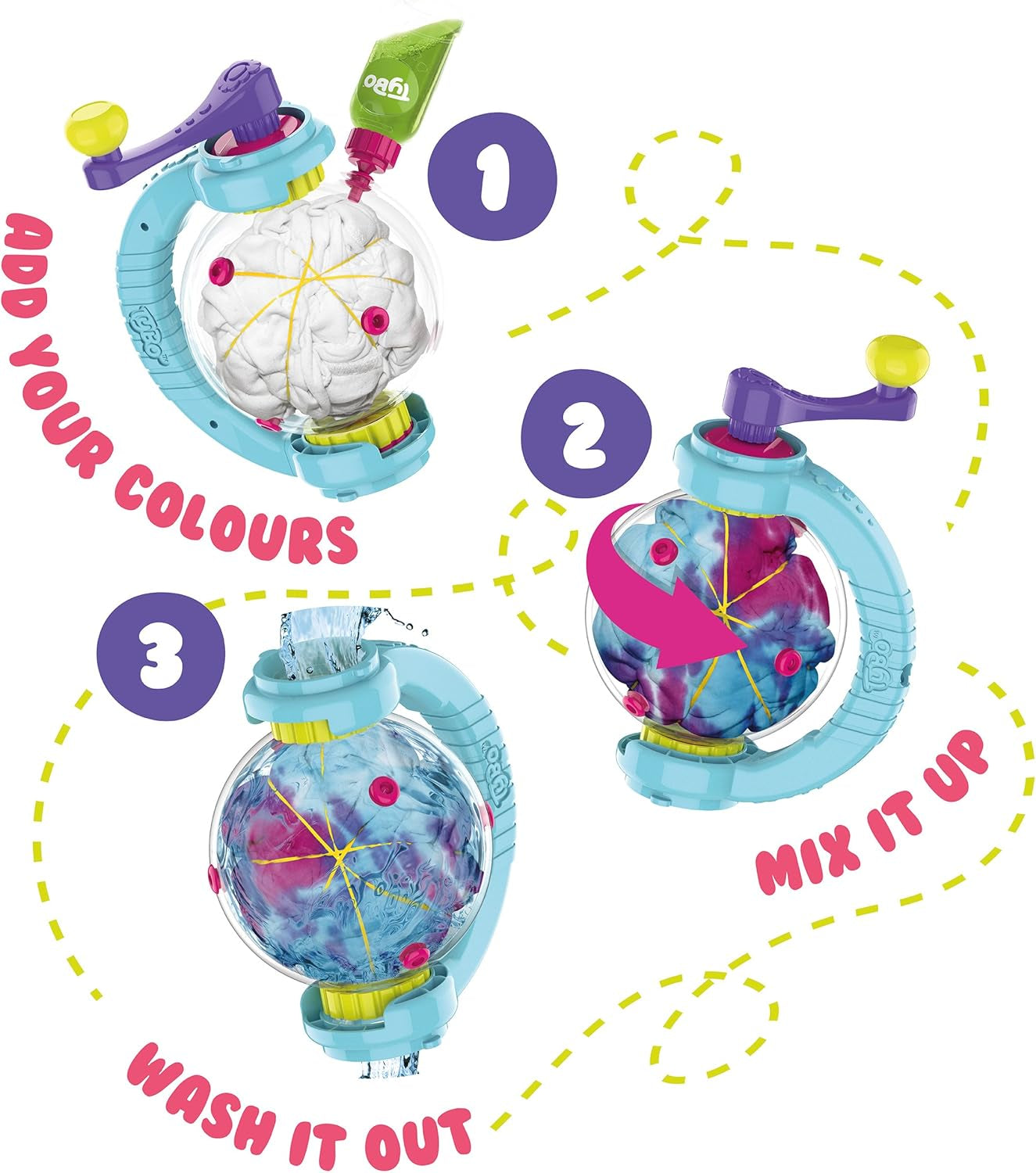 Tie-Dye Mixing Orb Craft Kit, Purple