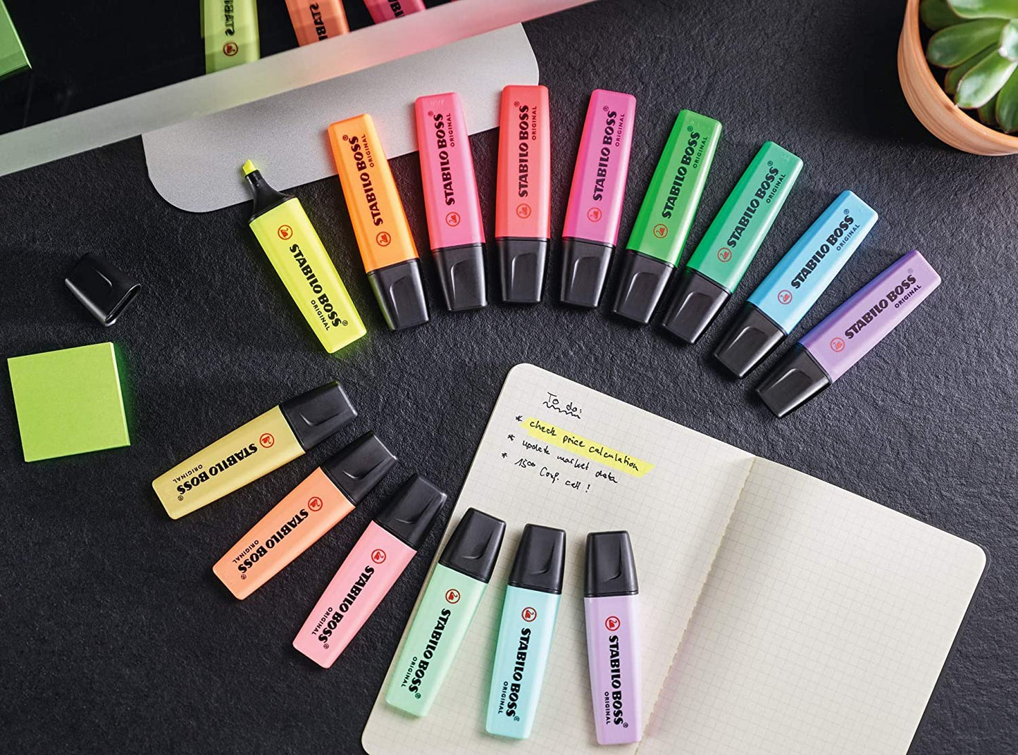 BOSS ORIGINAL - Highlighter - Pack of 8 - Assorted Colours