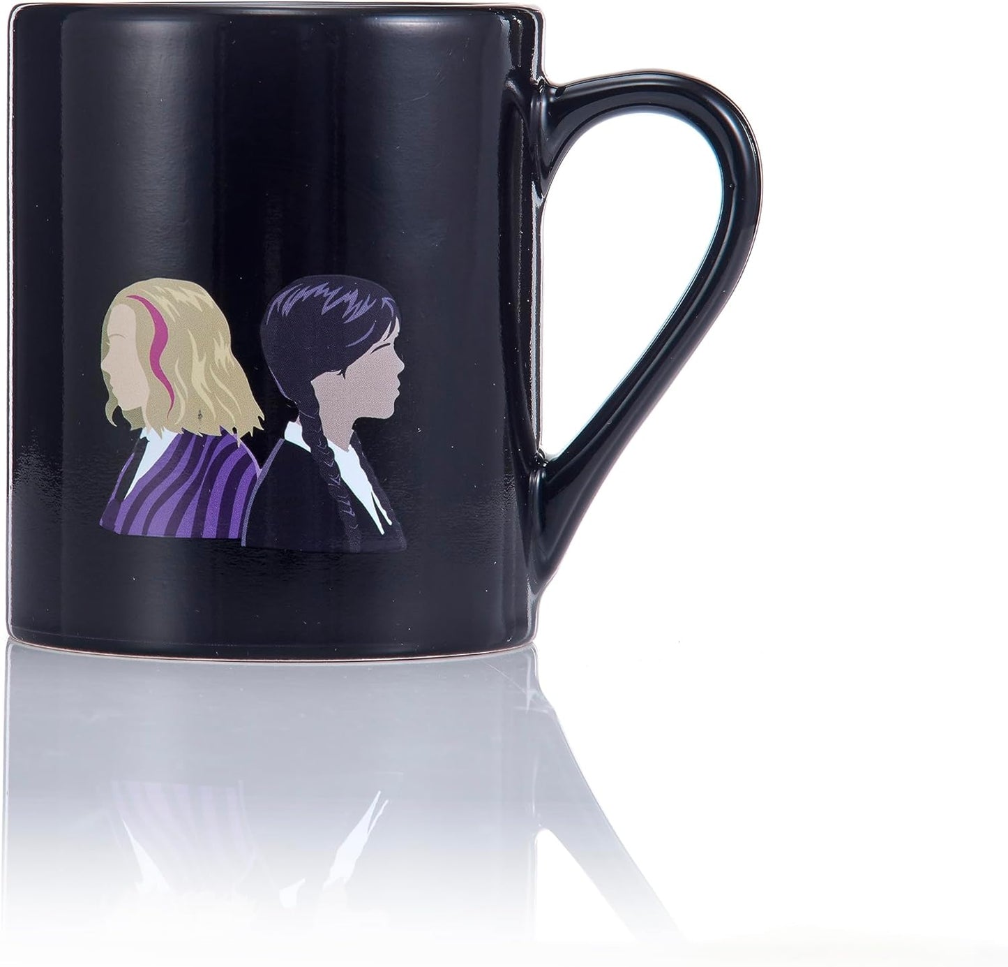 Wednesday Official Heat Changing Mug of Wednesday and Enid | Heat Reveals the Nevermore Dorm Window | Official Gift Mug for Fans of the Wednesday Series on Netflix