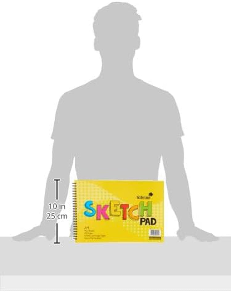 A4 Wirebound Sketch Pad - 40 Sheets of 100Gsm Smooth White Cartridge Paper (210 X 297Mm), 407